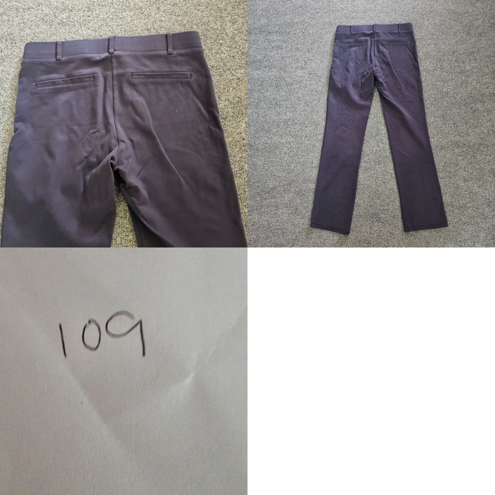Vintage Betabrand Pants Womens Medium Petite Navy Blue Mid Rise Elastic Waist Pull On Pants Size 30" / US 8 / IT 44 - 8 Thumbnail