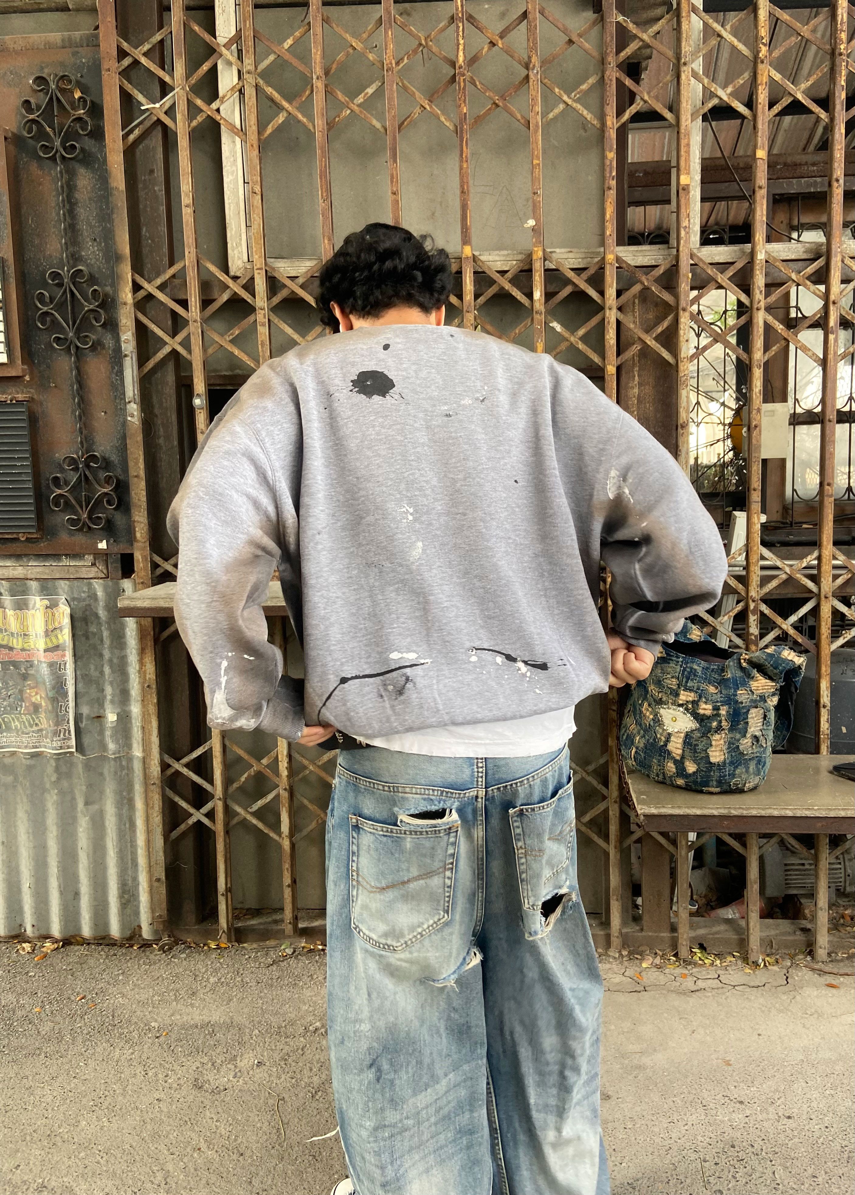 Russell Athletic 90s FUCK NEBRASKA THRASHED Russell Sweatshirt Size US XL / EU 56 / 4 - 15 Thumbnail