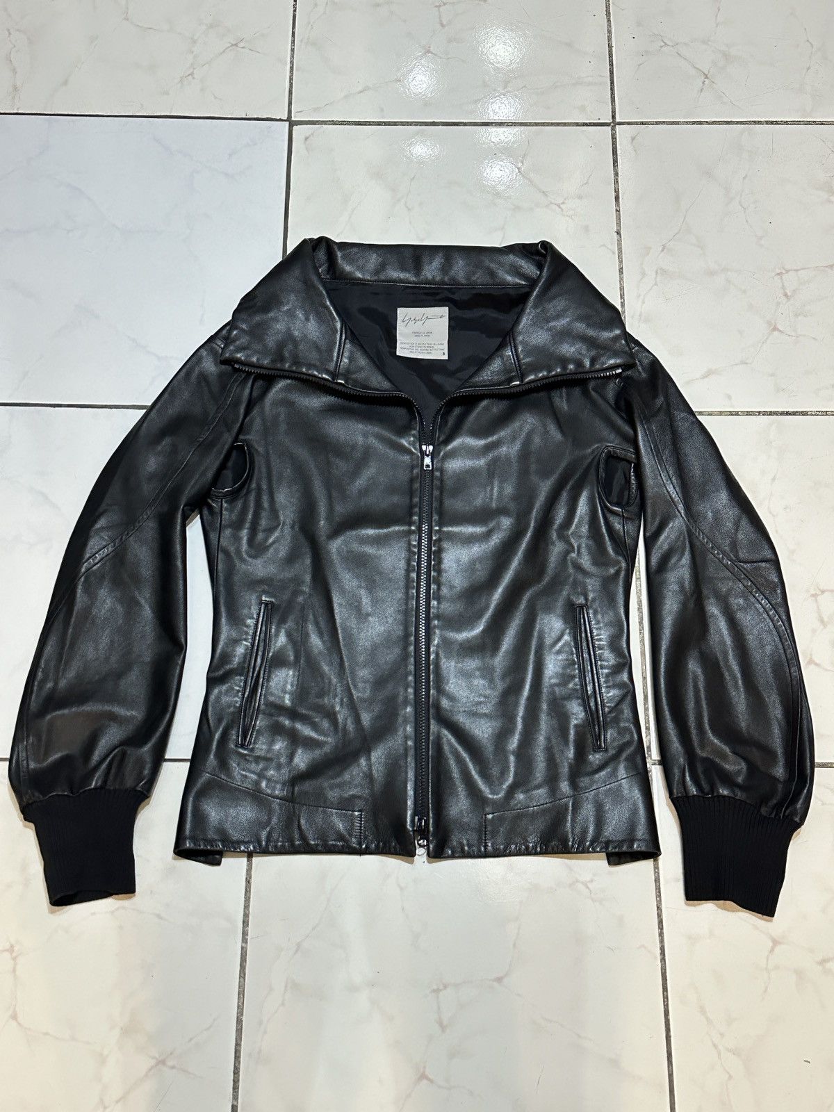 Yohji Yamamoto Yohji Yamamoto Black Leather Jacket Size US S / EU 44-46 / 1 - 3 Thumbnail