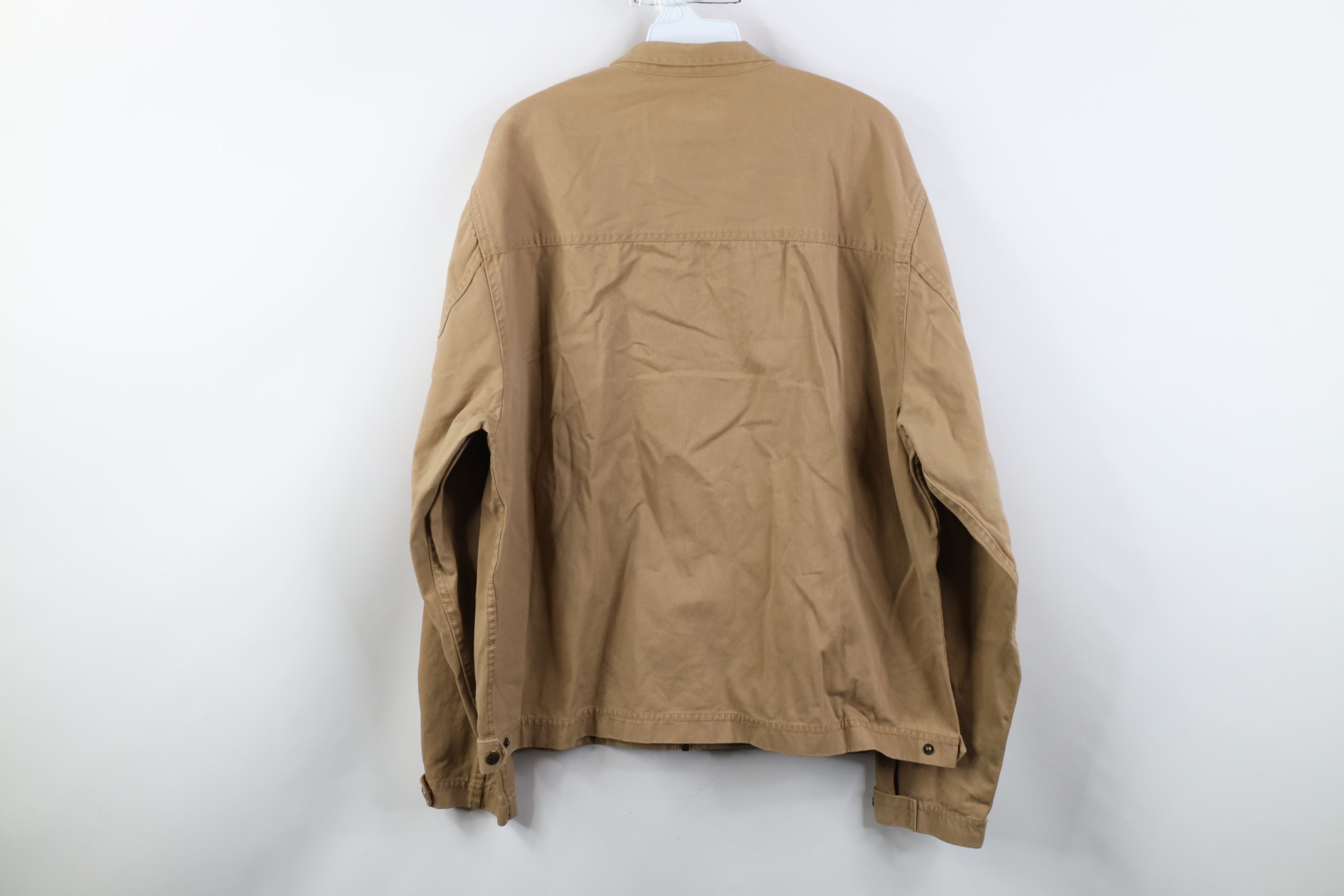 Vintage Vintage 90s Streetwear Pigment Dye Twill Bomber Jacket Brown Size US L / EU 52-54 / 3 - 13 Thumbnail