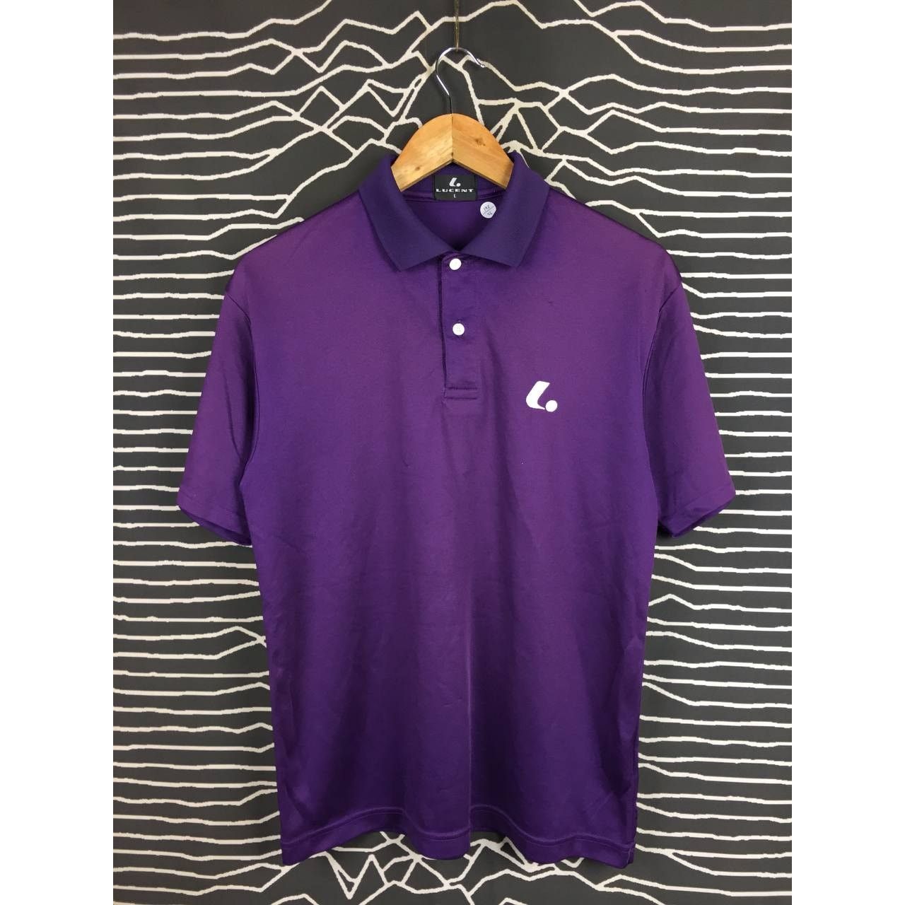 Japanese Brand × Vintage Lucent Japanese Brand Small Logo Activewear Polo Tee Size US M / EU 48-50 / 2 - 1 Thumbnail