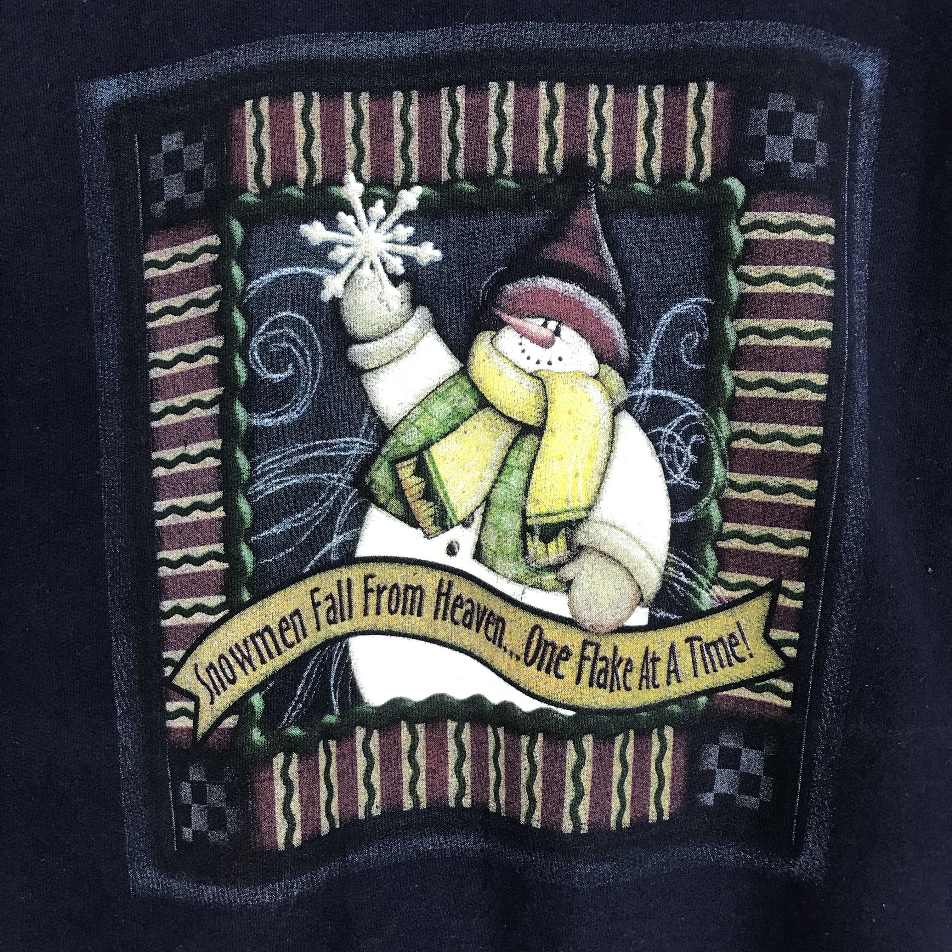 Jerzees Vintage Snowman Fall From Heaven - 80 Size US M / EU 48-50 / 2 - 3 Thumbnail