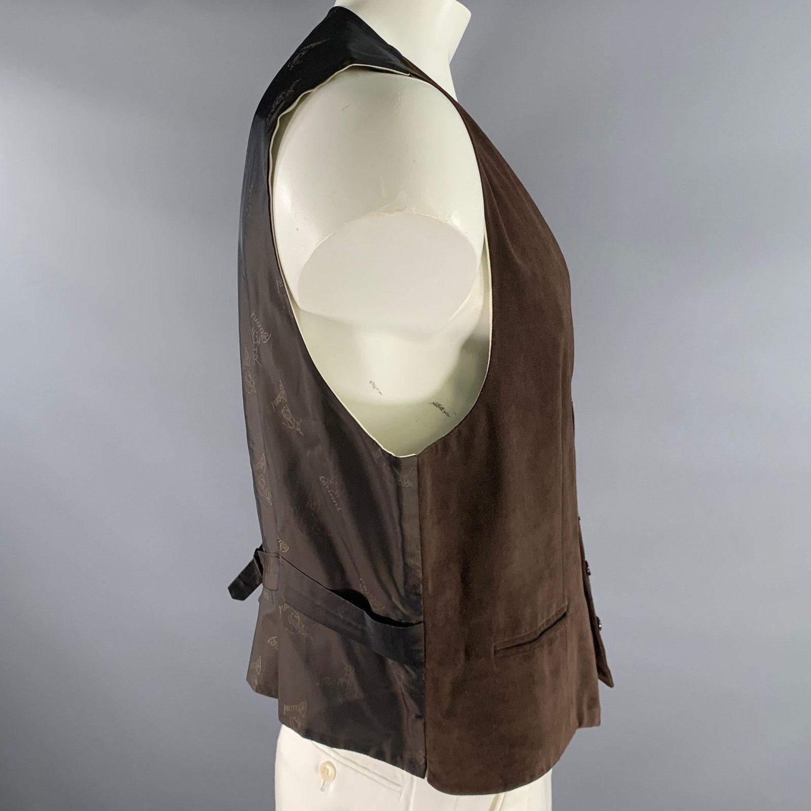 Brioni BRIONI Size 46 Brown Suede Vest Size 46R - 2 Thumbnail