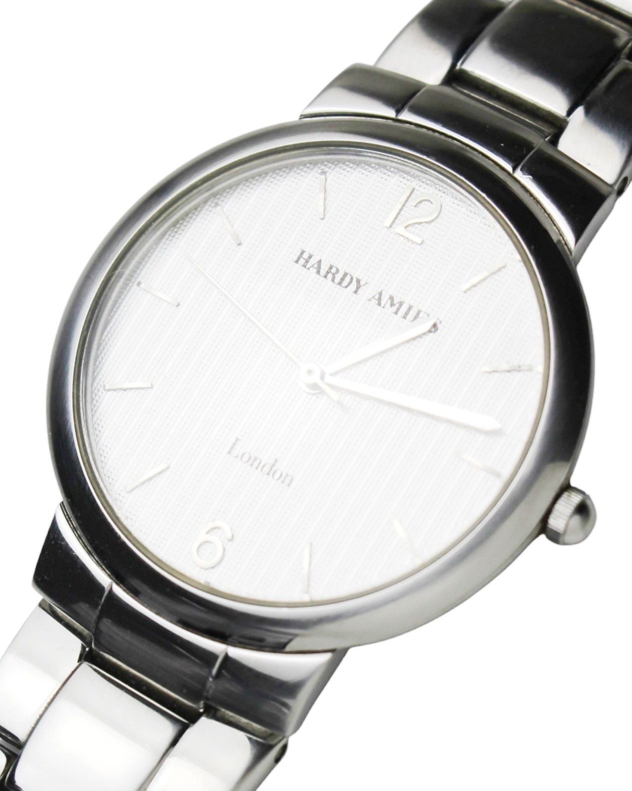 2000S HARDY AMIES HA-1201 STAINLESS DRESS WATCH