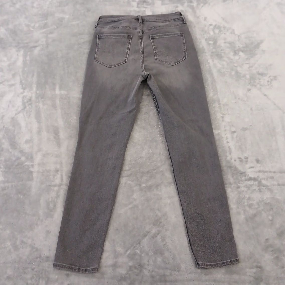 Old Navy Old Navy Jeans Womens 10 Gray Skinny Stretch 28x28 High Rise Regular Inseam 28 5-Pocket Denim N/A Size 32" / US 10 / IT 46 - 2 Thumbnail