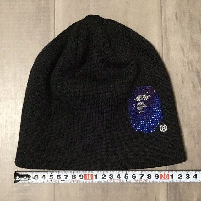 Bape × Nigo × Swarovski BAPE Swarovski APE FACE logo beanie knit cap NIGO Size ONE SIZE - 5 Thumbnail