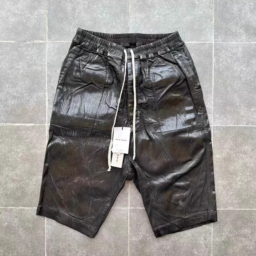 Rick Owens Rick Owens drkshdw Waxed Glossy Rare M Short Size US 32 / EU 48 - 1 Thumbnail
