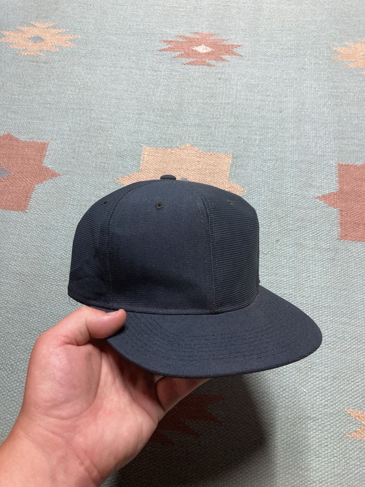 Vintage Vtg 80s SnapBack hat cap new era pro design blank navy blue Size ONE SIZE - 1 Thumbnail