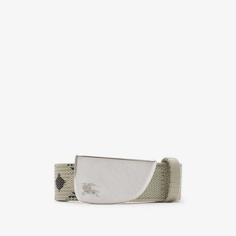 Burberry o1w1db10126 Size: 90 / Check Webbing Shield Belt Multicolor Size 36 - 1 Thumbnail