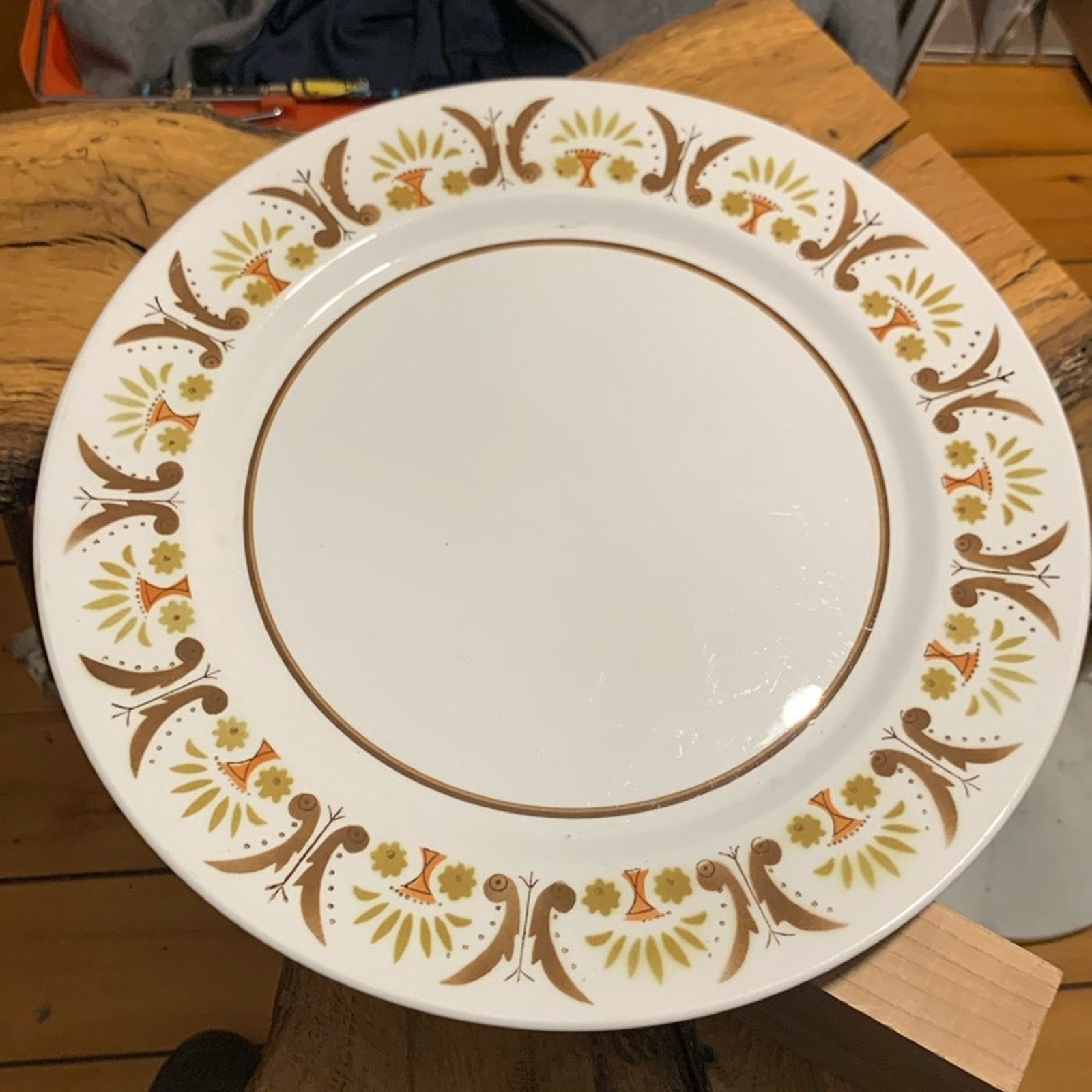Vintage Mikasa Japan Mediterrania MCM large round serving platter Size ONE SIZE - 1 Thumbnail