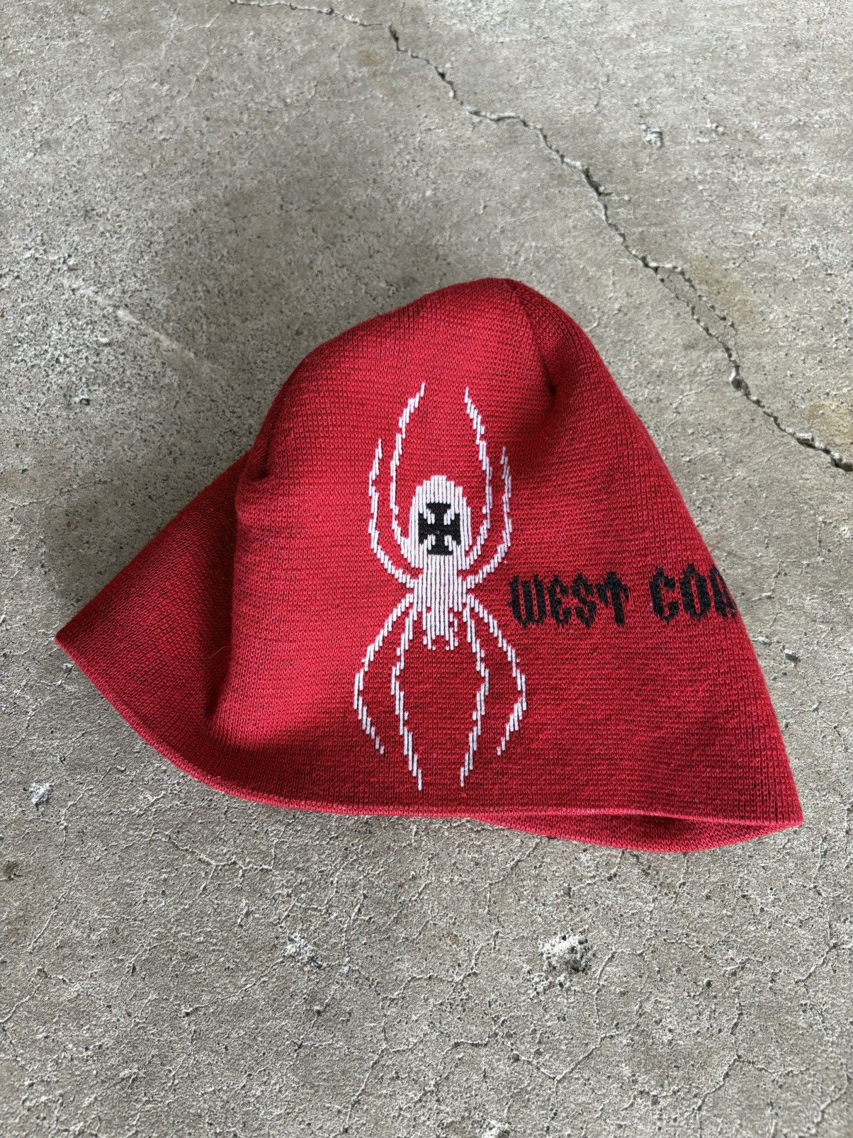 West Coast Choppers Vintage West Coast Choppers Spider Beanie Size ONE SIZE - 2 Thumbnail