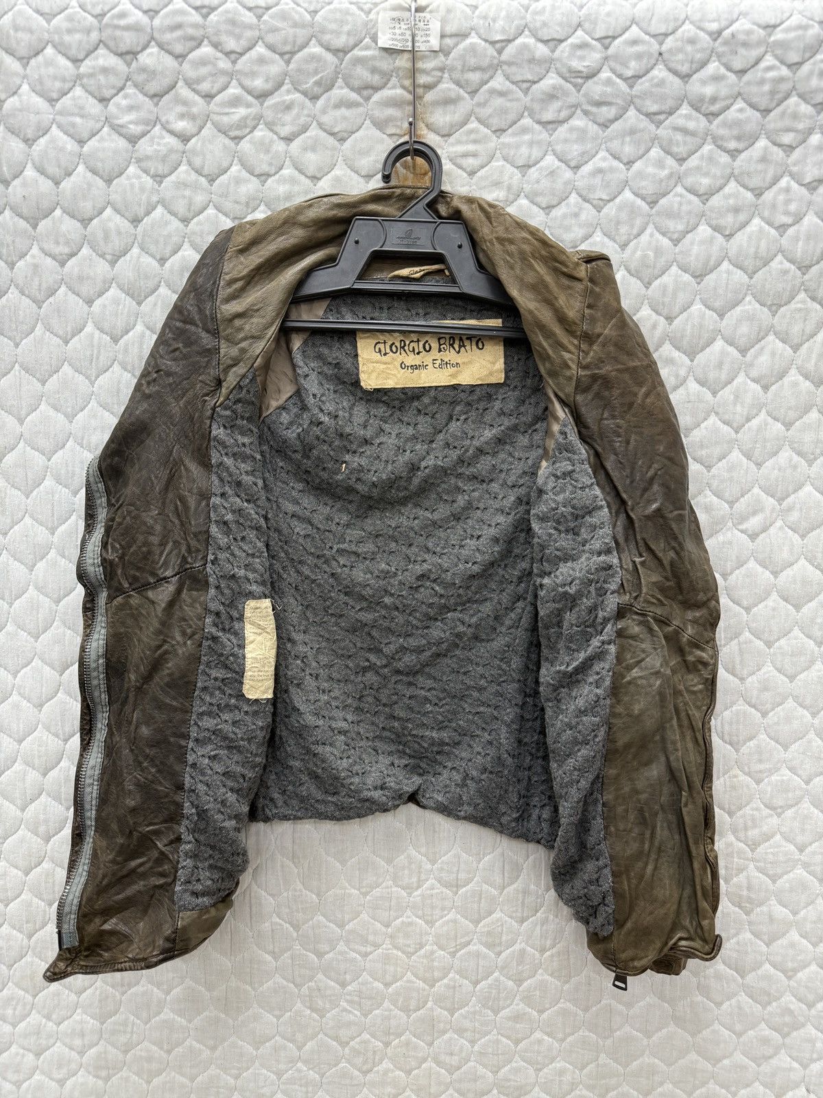 Giorgio Brato 💥🔥💥STEALS GIORGIO BRATO ORGANIC EDITION LEATHER GHOST JACKET Size S / US 4 / IT 40 - 4 Thumbnail