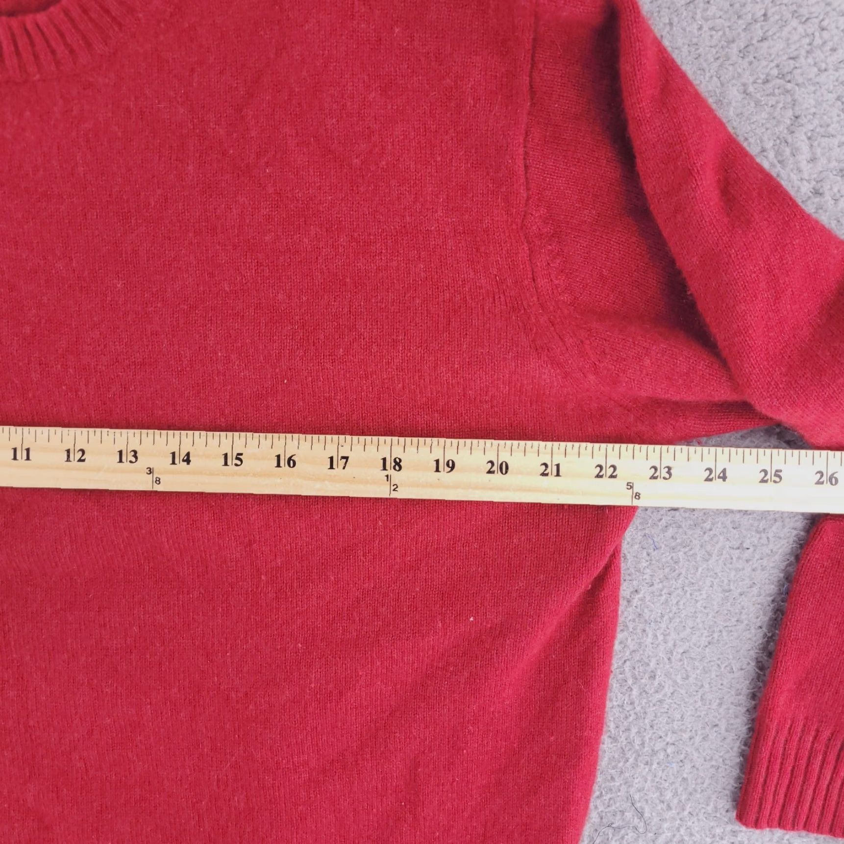 Faconnable Facconable Sweater Mens Red L 100% Cashmere Crewneck Long Sleeve Pullover Size US L / EU 52-54 / 3 - 6 Thumbnail