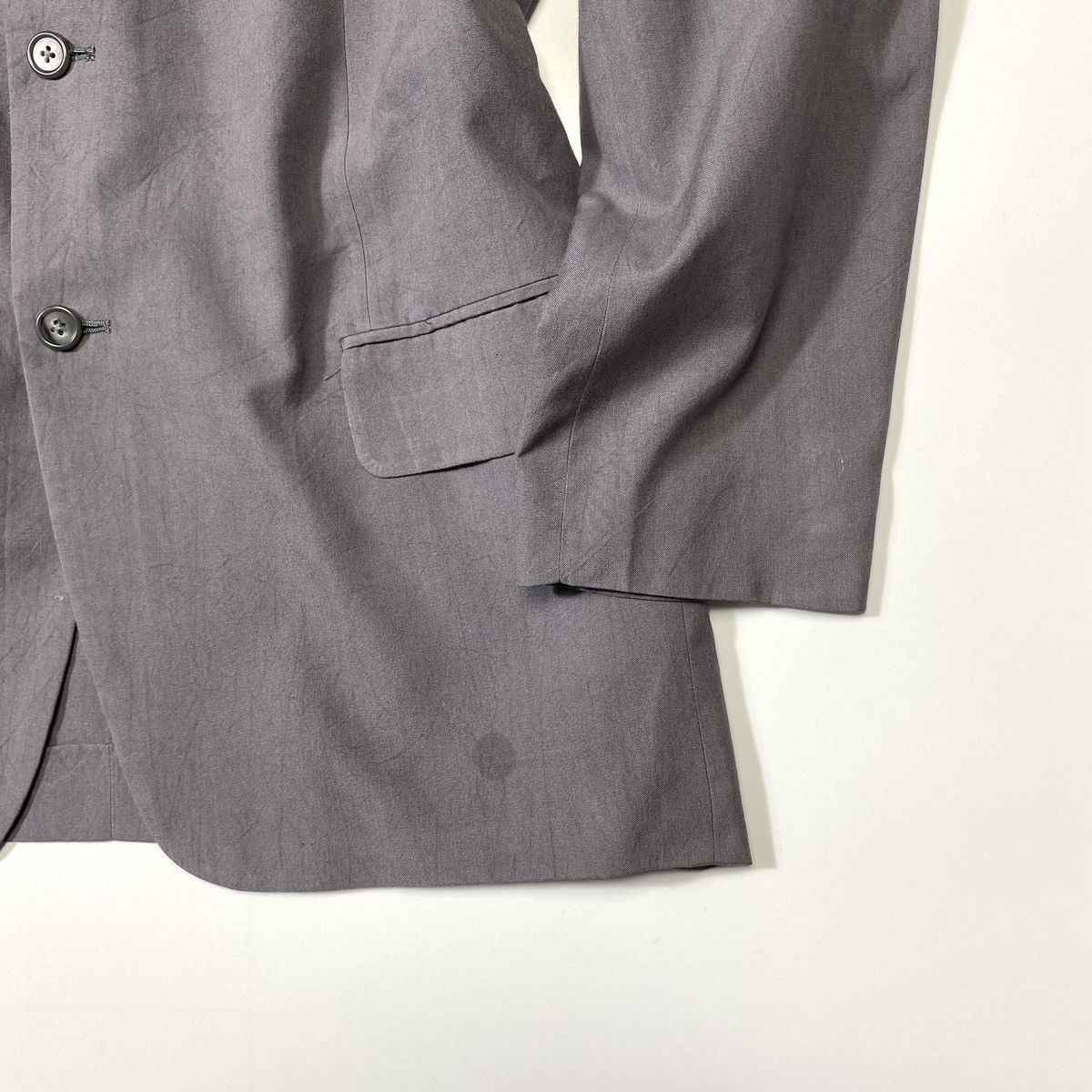 Yohji Yamamoto Vintage Yohji Yamamoto Pour Homme Rayon Blazer Size 50R - 10 Thumbnail