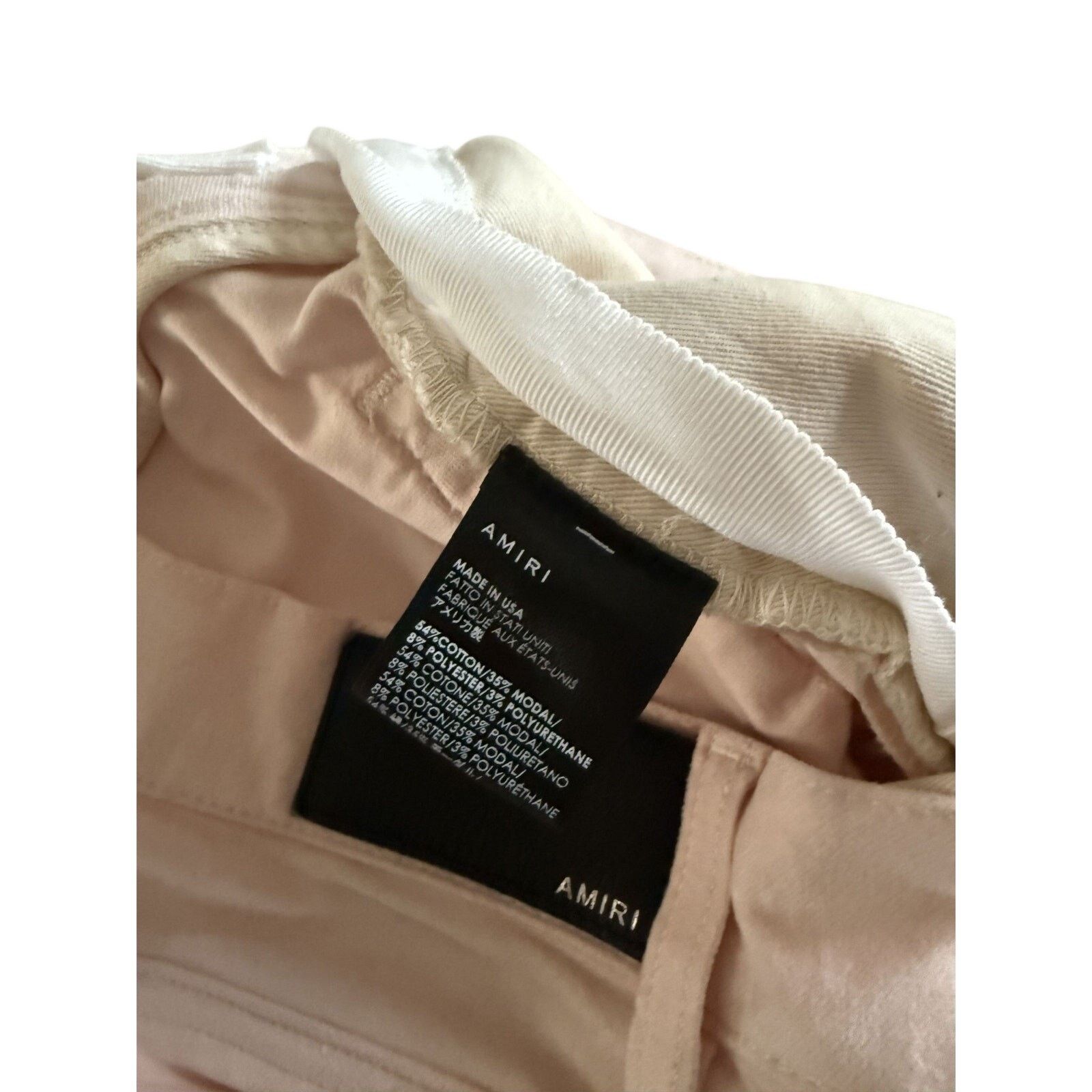 Amiri Amiri Pink Satin Jeans Size US 33 - 5 Thumbnail