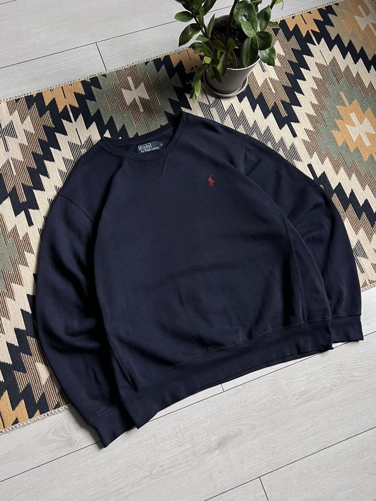 Polo Ralph Lauren × Vintage Vintage Ralph Lauren Polo Sweatshirt Size US L / EU 52-54 / 3 - 3 Thumbnail