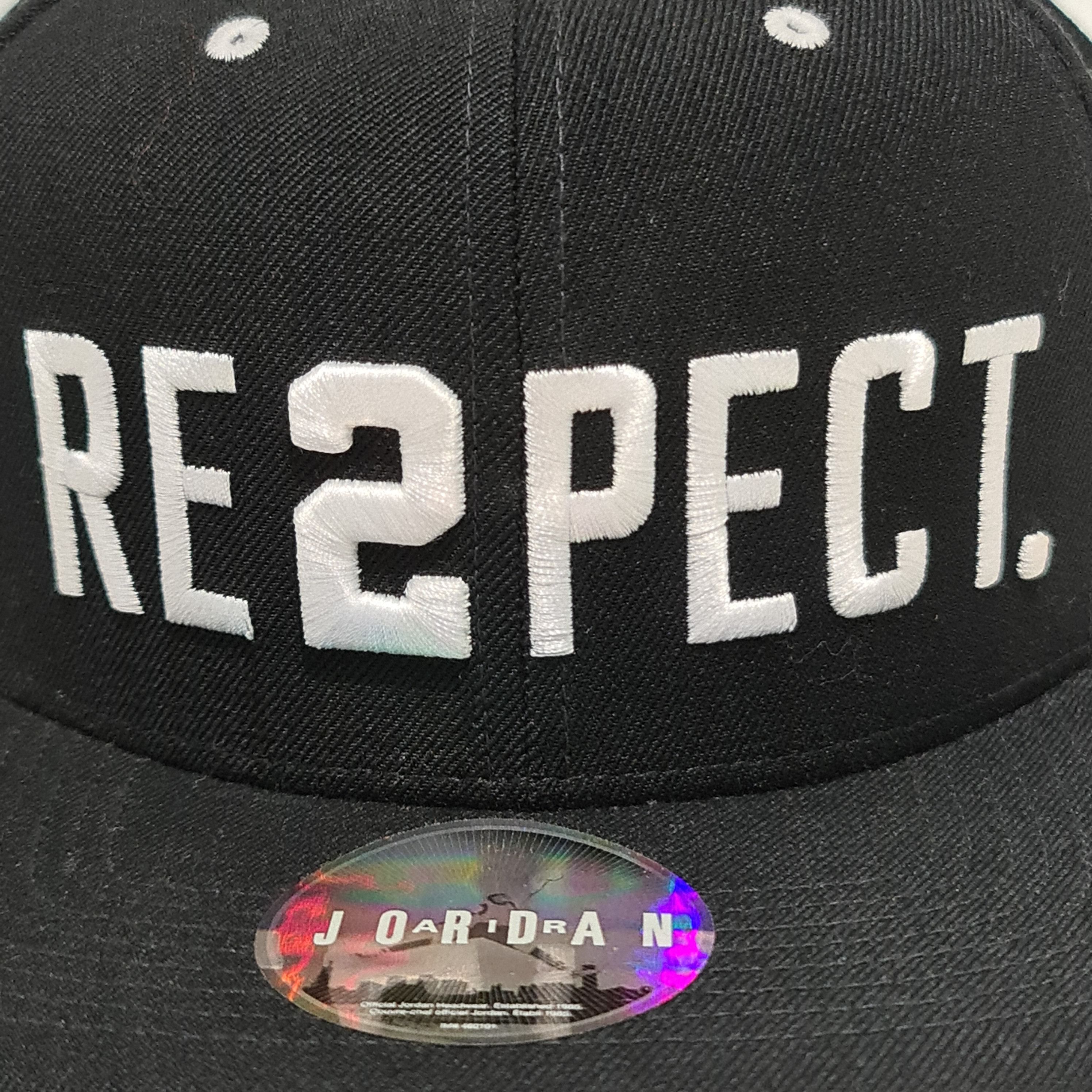 Jordan Brand Jordan Cap Snapback 'RE2PECT' Black/White Size ONE SIZE - 6 Thumbnail