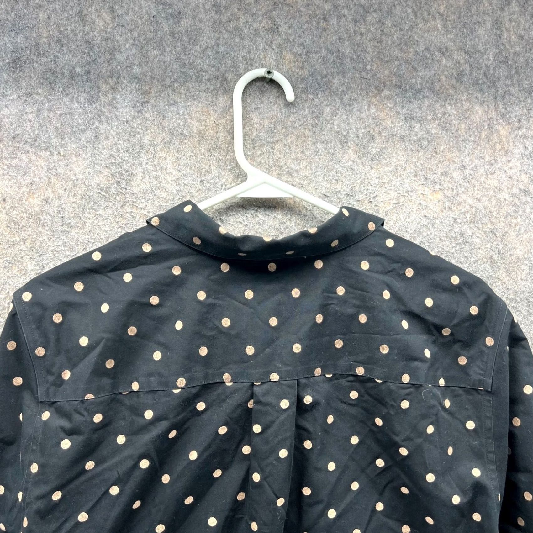 Vintage Chico's Shirt Womens 3 Black Button Down Preppy Non-Iron Space Dots Shirt Blouse Women Casual Party/Cocktail Travel Size XS / US 0-2 / IT 36-38 - 6 Thumbnail