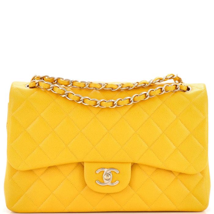 Chanel Classic Double Flap Bag Quilted Caviar Jumbo | Grailed