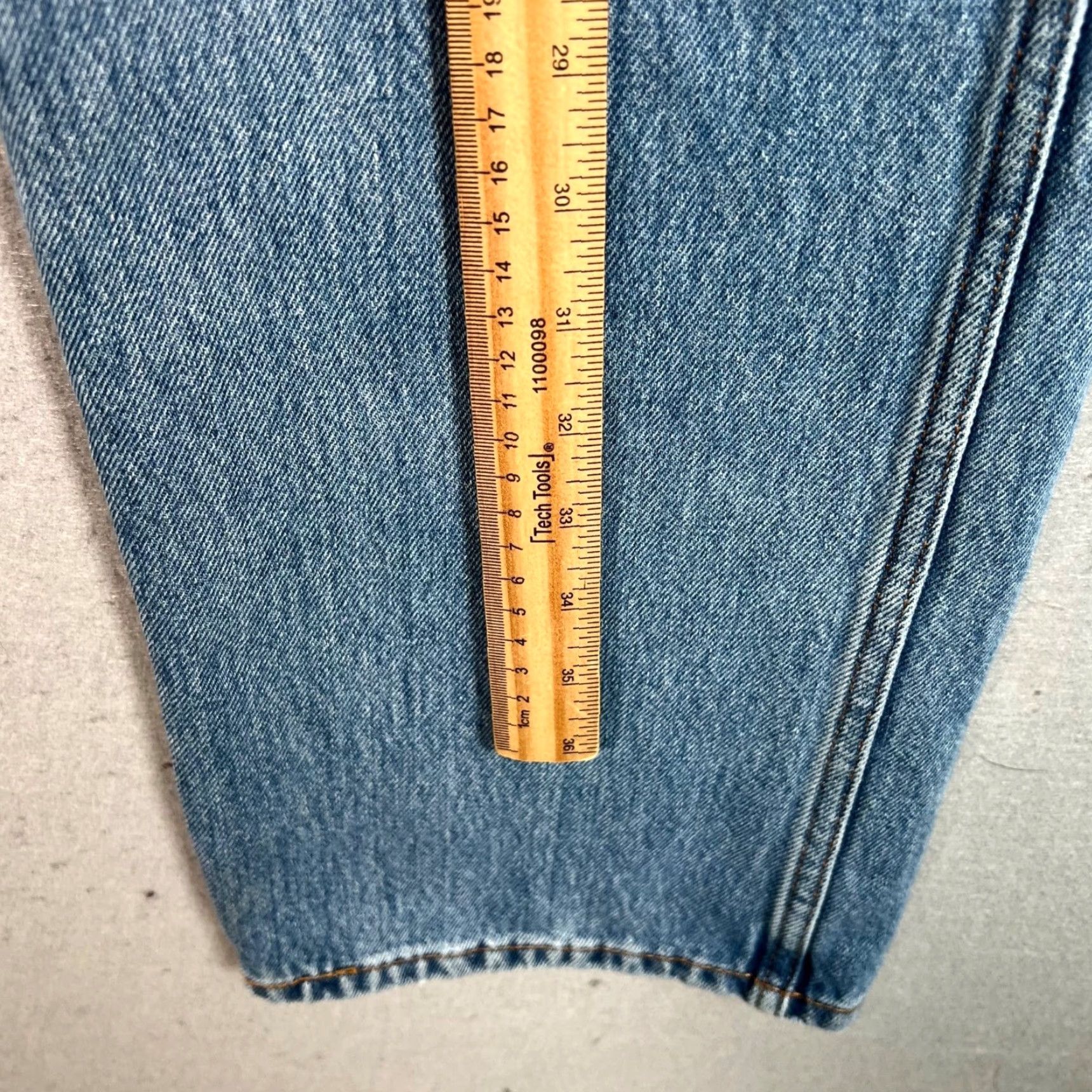 Levi's Levis 522 Mens Size 33 x 32 Western Fit Light Blue Denim Jeans Size US 33 - 6 Thumbnail