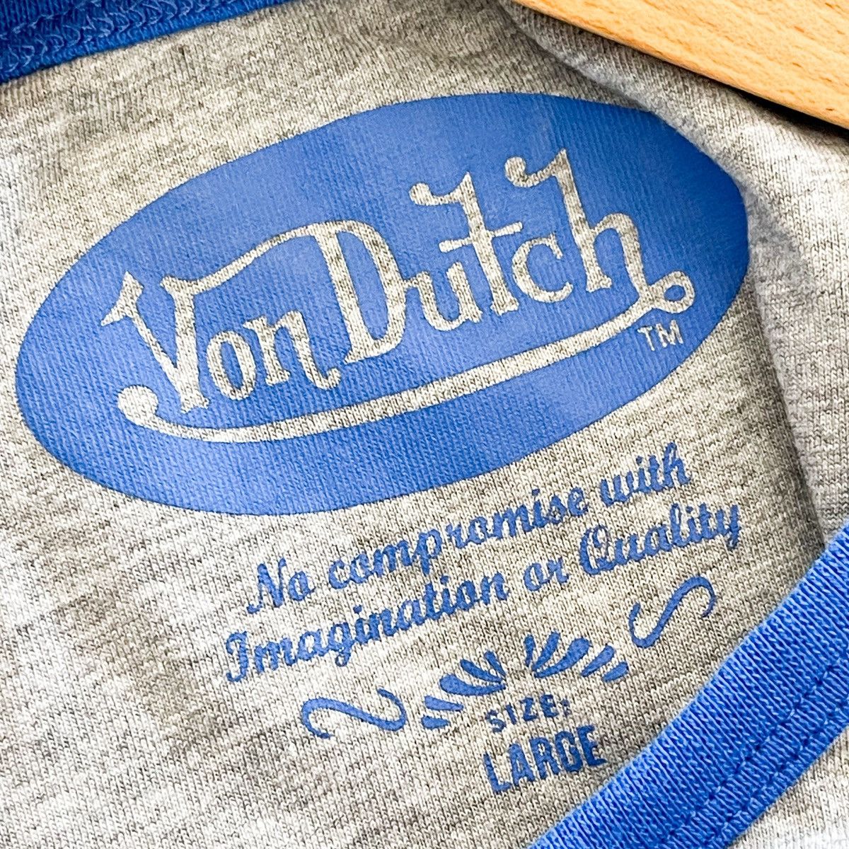 Von Dutch Y2K Von Dutch Promo T Shirt Navy gray Mens size L Size US L / EU 52-54 / 3 - 6 Thumbnail