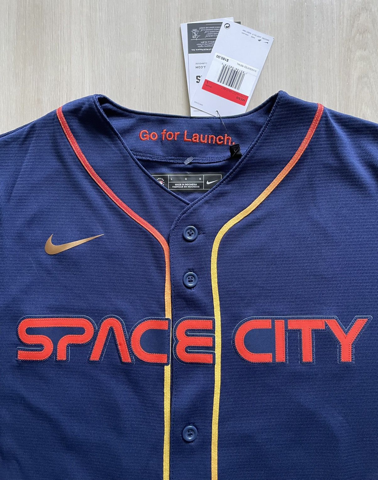 Nike NWT Nike Jose Altuve Houston Astros Space City Connect Sz L Size US L / EU 52-54 / 3 - 2 Thumbnail