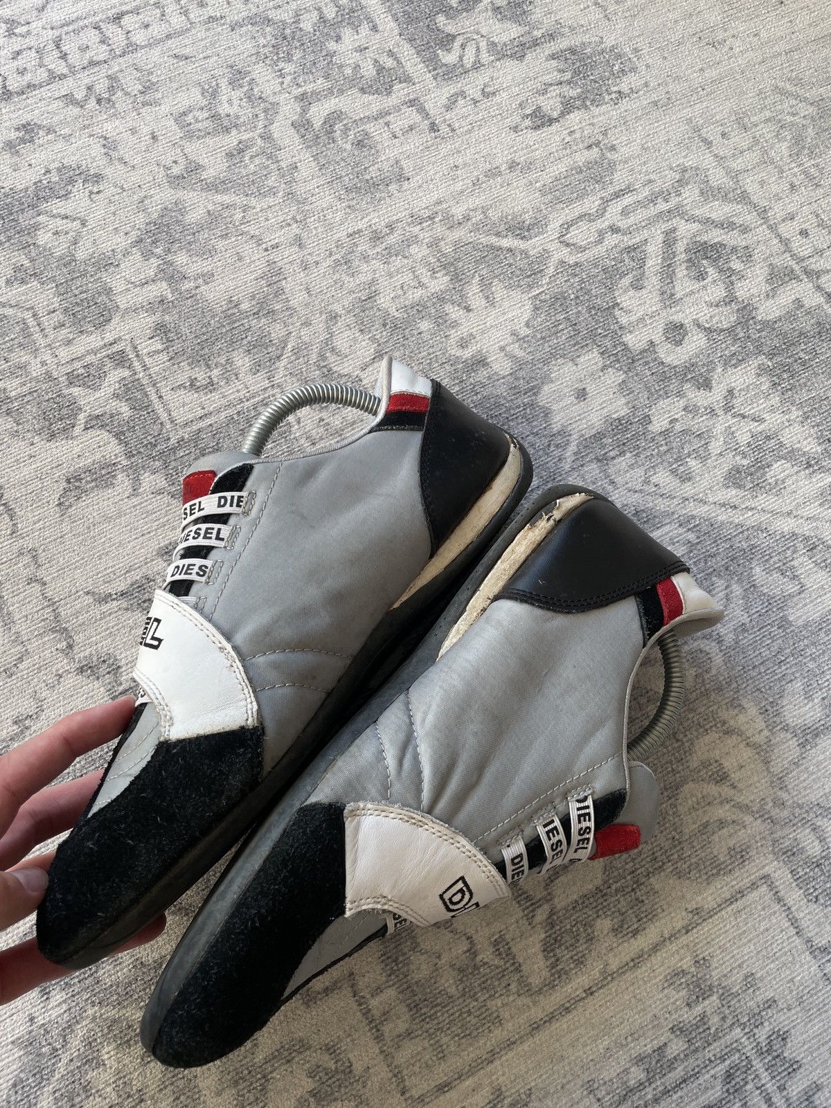Diesel Vintage Diesel Sneakers Y2K Big Logo Monogram Shoes Suede Size US 8.5 / EU 41-42 - 3 Thumbnail