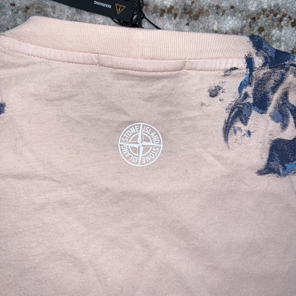 Stone Island NEW STONE ISLAND Big Print Pink Paint Splatter Tee T-Shirt Size US XL / EU 56 / 4 - 6 Thumbnail