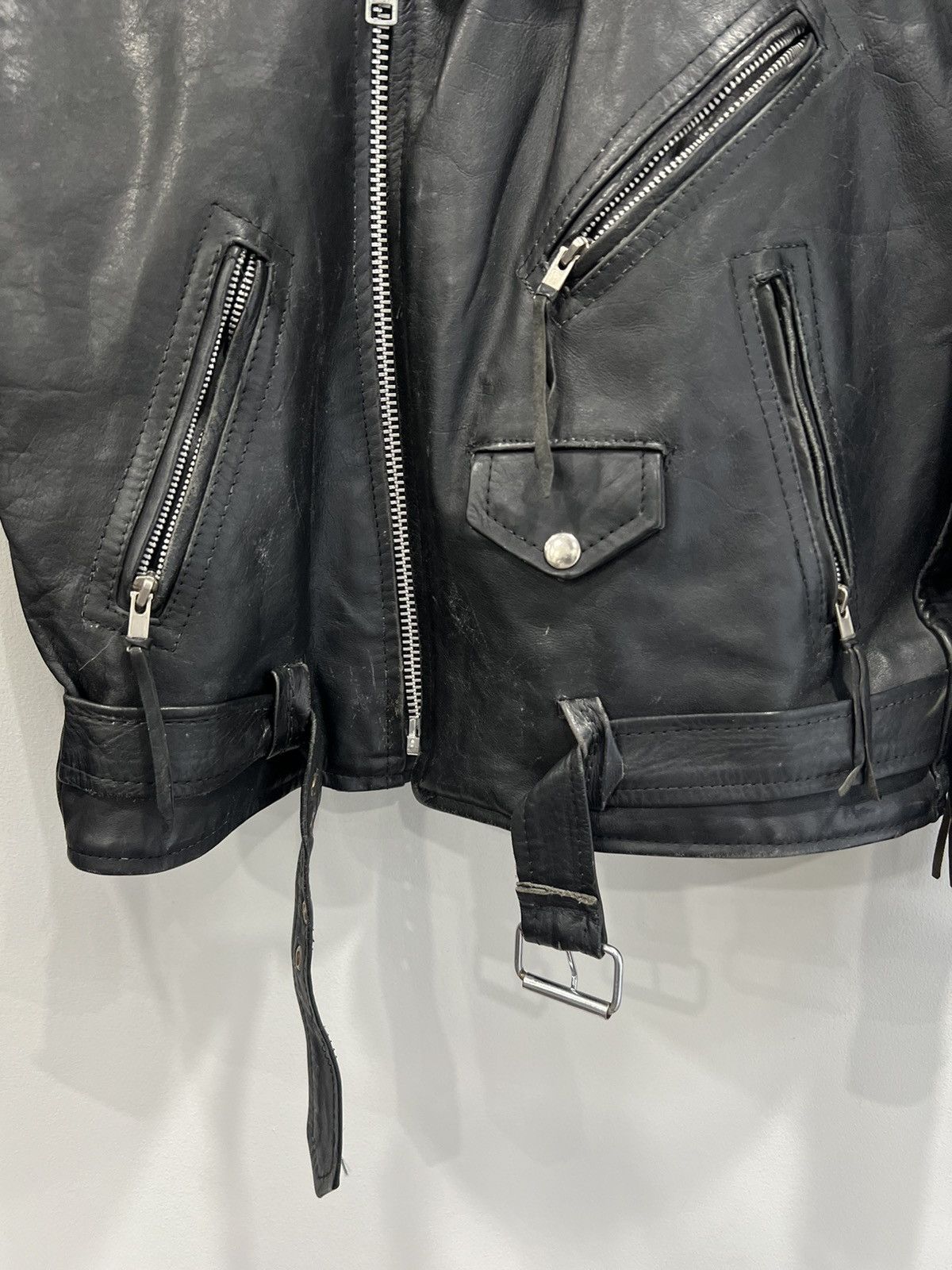 Vintage Vintage Leather Biker Jacket Zip Size US M / EU 48-50 / 2 - 3 Thumbnail