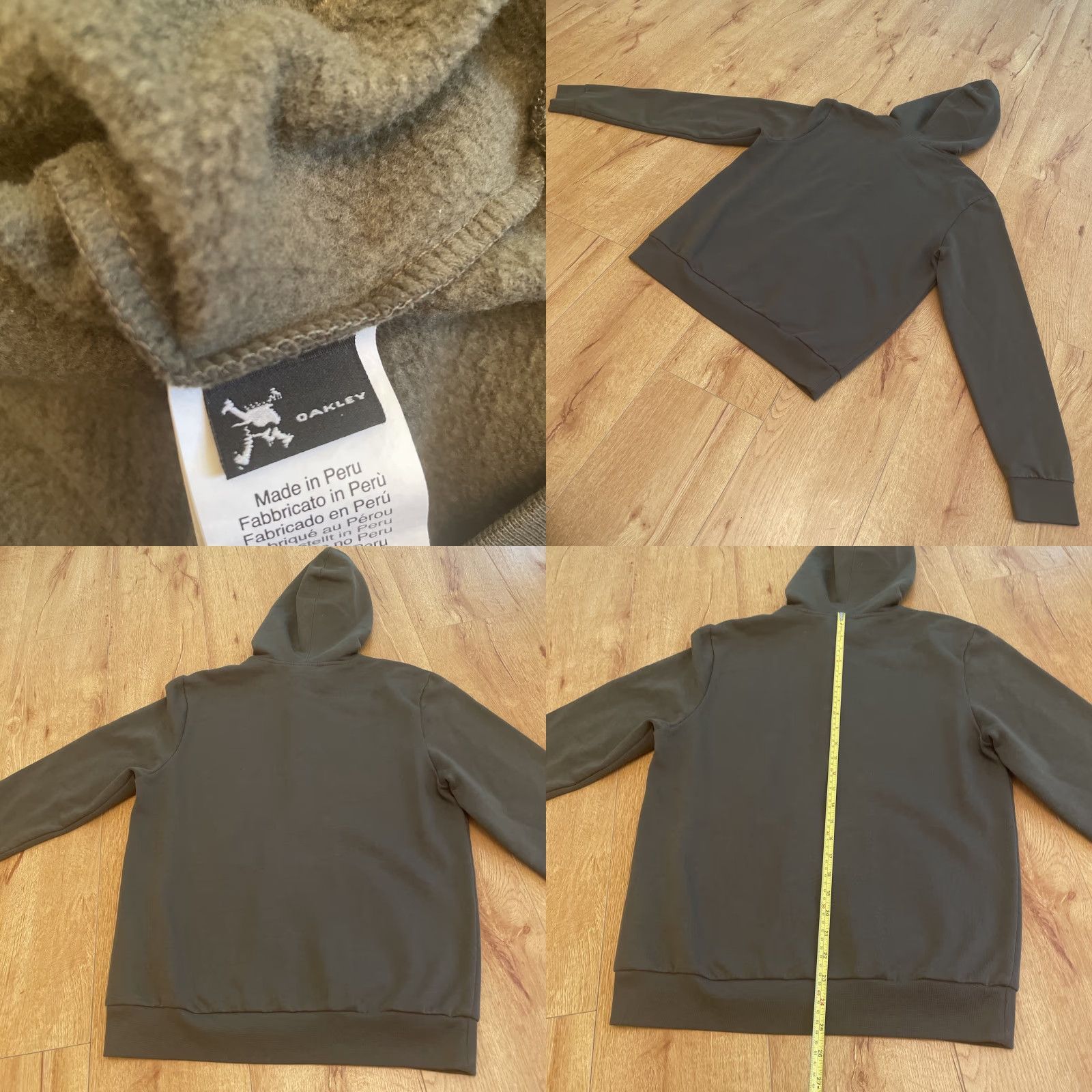 Oakley Oakley Pullover Hoodie Mens Small Green Custom Fit Quarter Zip Kangaroo Pocket Zipper Pockets Size US S / EU 44-46 / 1 - 8 Thumbnail