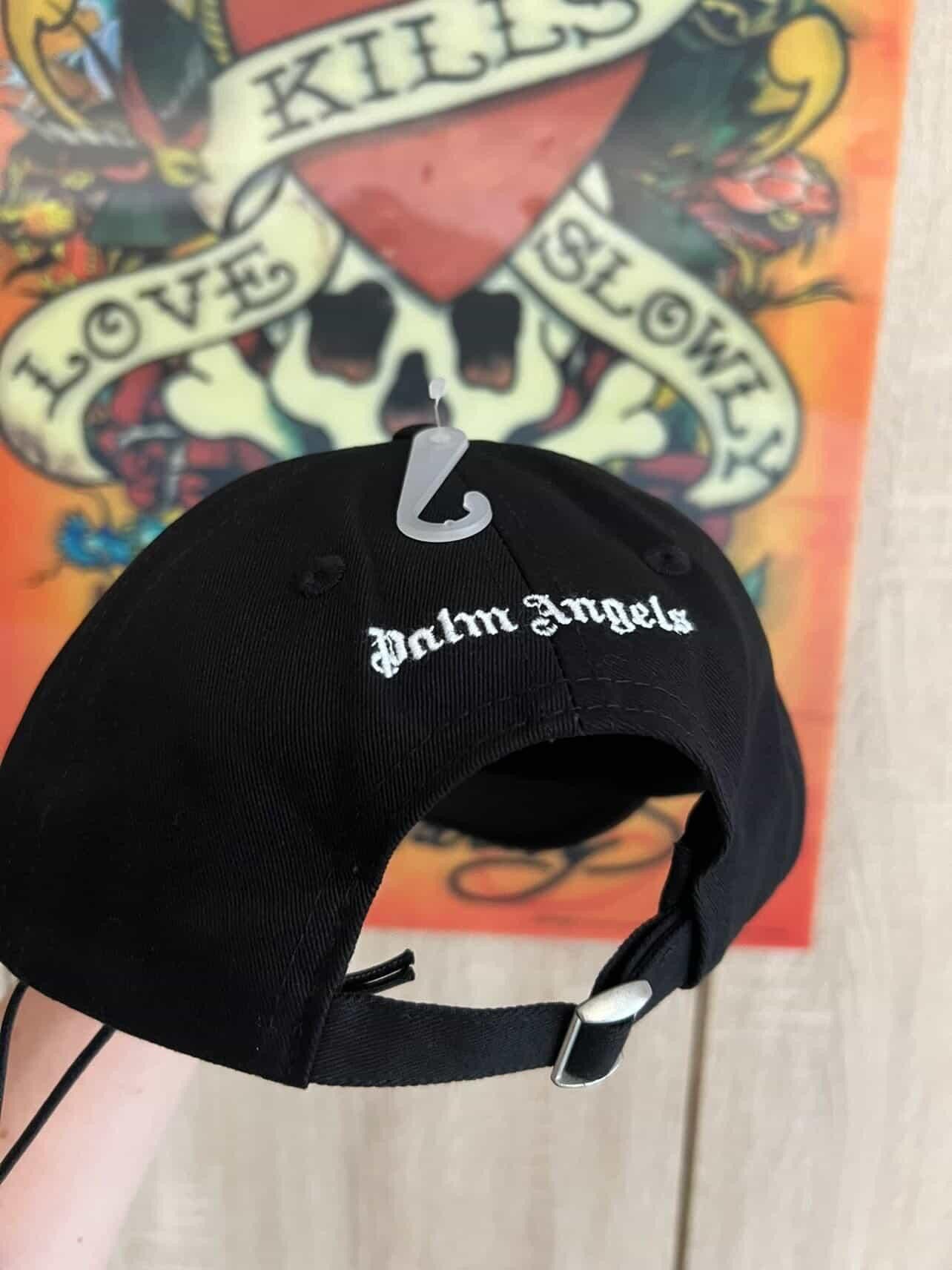 Palm Angels Palm Angels Classics Logo SnapBack Cap Black 💥🔥 Size ONE SIZE - 3 Thumbnail