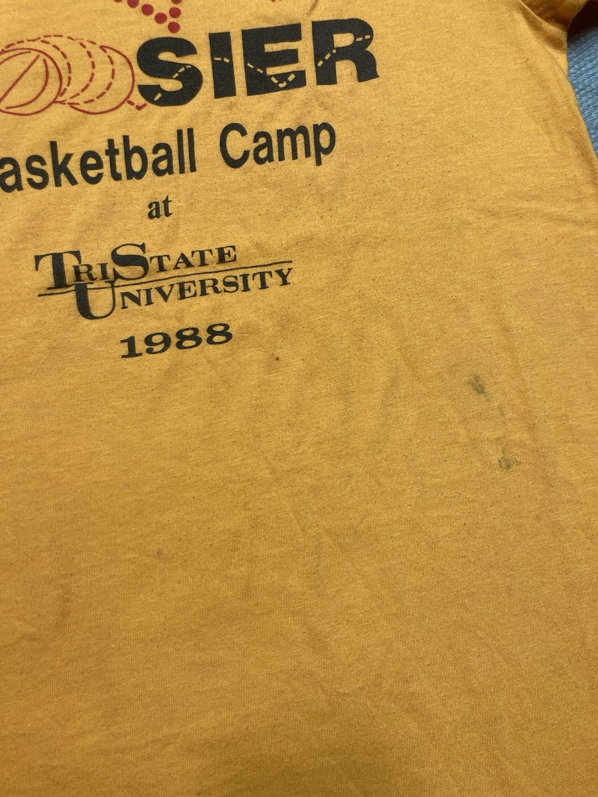 Hanes × Vintage t shirt Hoosier basketball camp Indiana tri sta university S Size US S / EU 44-46 / 1 - 3 Thumbnail