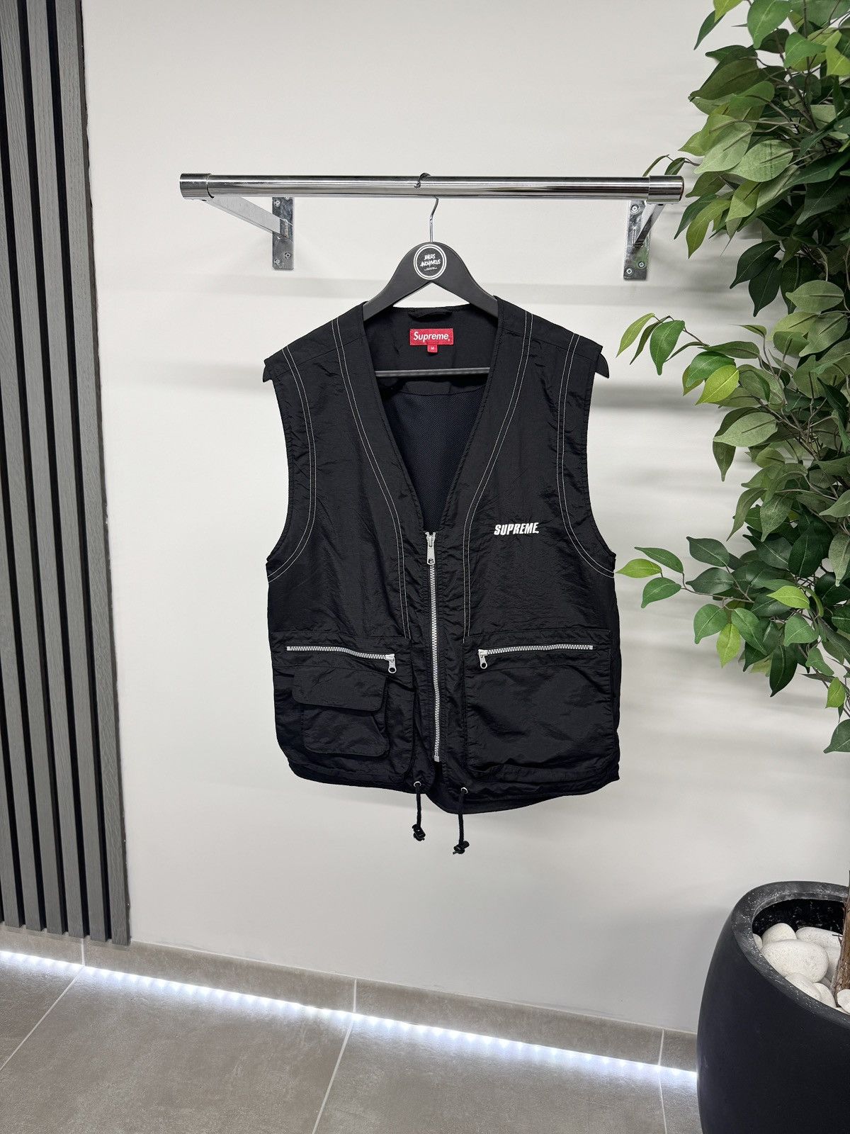 Supreme Supreme SS 2023 Patchwork Leather Cargo Vest Black