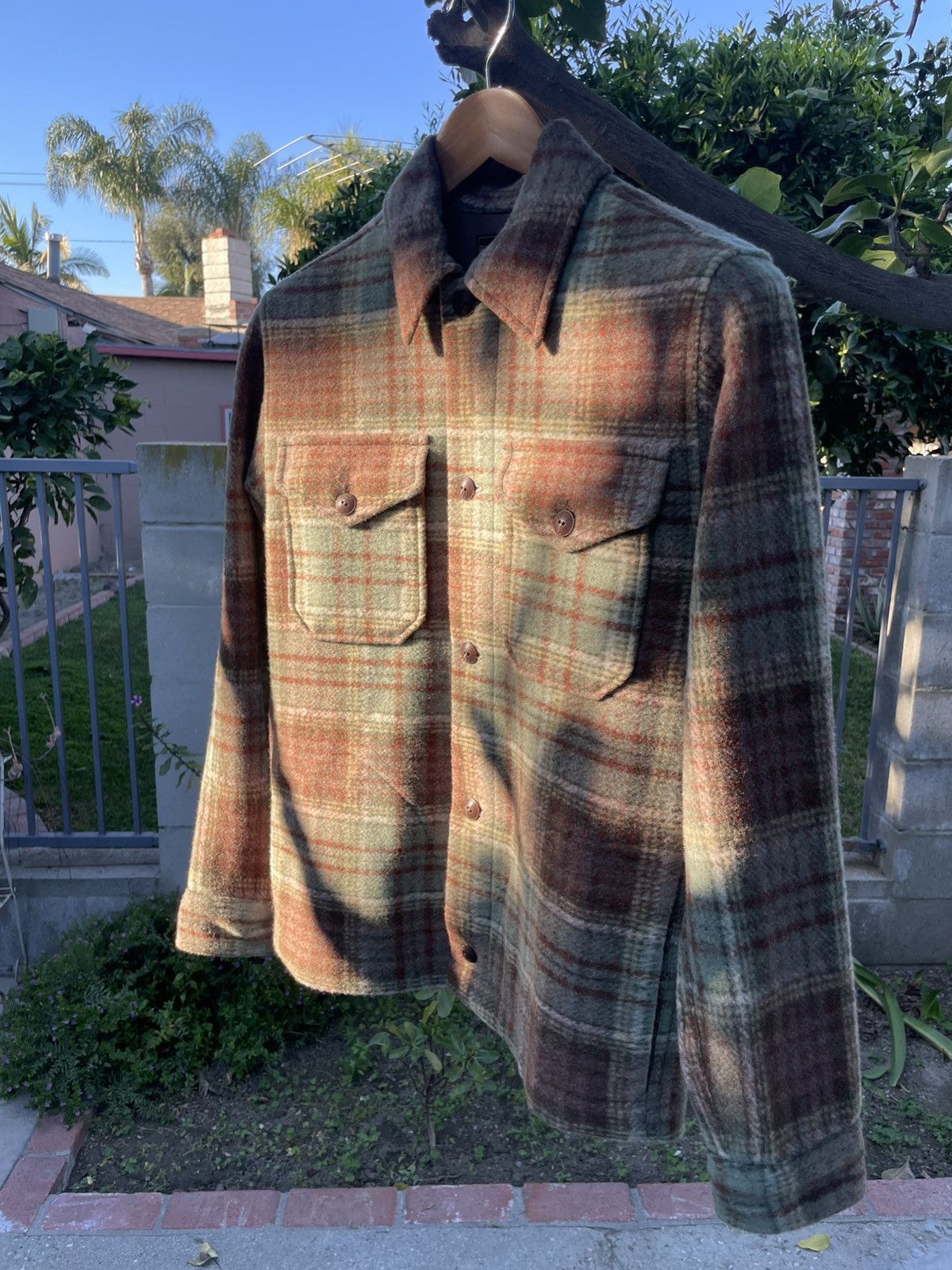 RRL Ralph Lauren RRL Ralph Lauren Plaid Wool Knit Western Shirt XS Size US XS / EU 42 / 0 - 13 Thumbnail