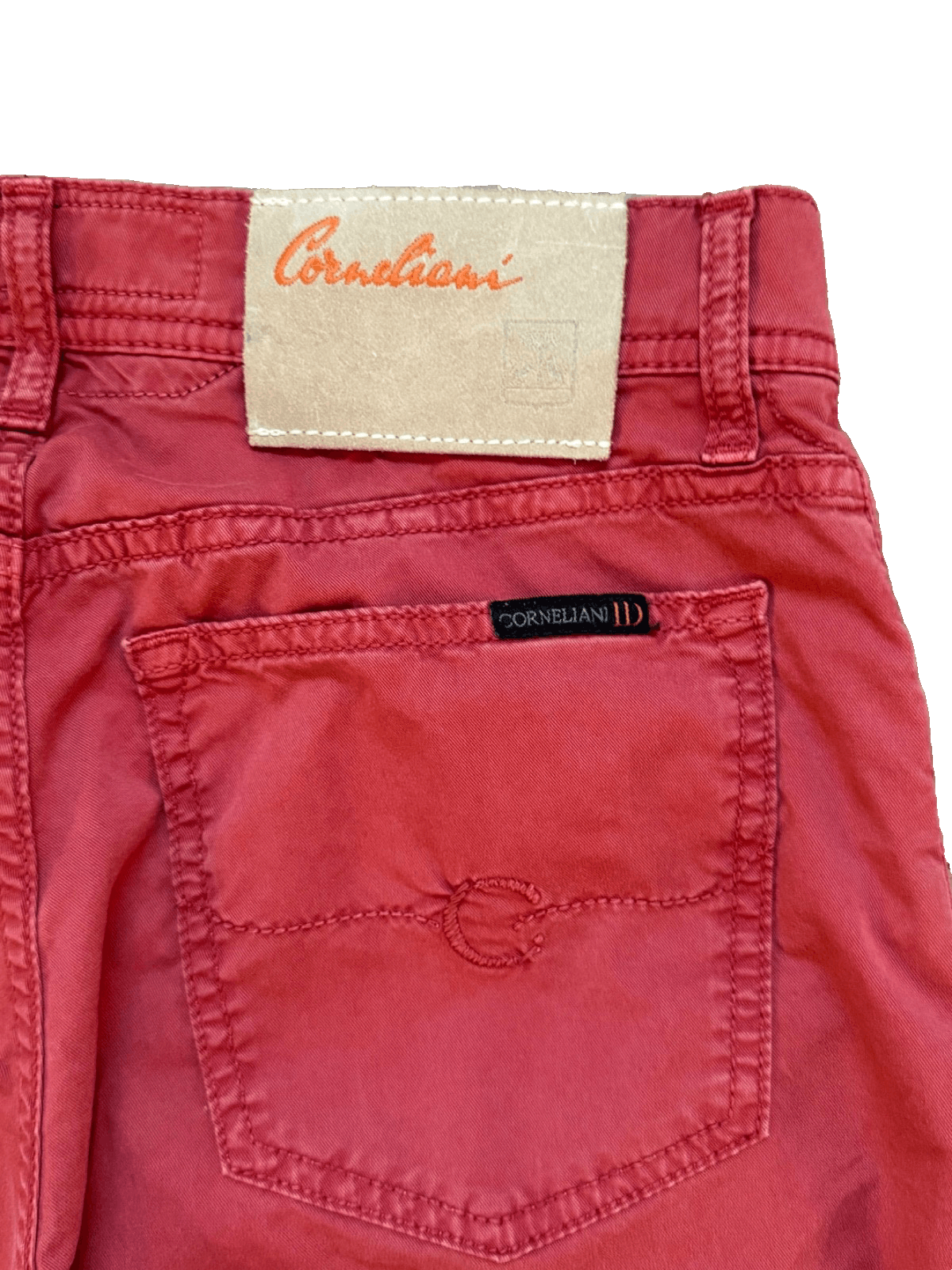 Corneliani Corneliani ID Pants Mens 30x32 Red Chino Flat Front Preppy Size US 30 / EU 46 - 5 Thumbnail