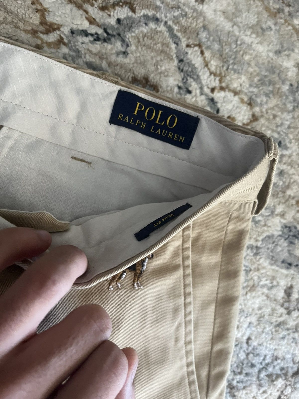 RRL Ralph Lauren POLO RALPH LAUREN DOG EMBROIDERY CHINOS 35x32 Size US 35 - 7 Thumbnail