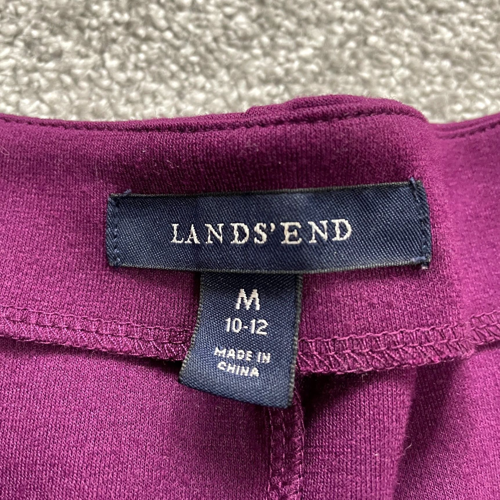 Lands' End Lands' End Sheath Midi Dress Womens M Purple 3/4 Sleeve Workwear Business Size M / US 6-8 / IT 42-44 - 7 Thumbnail