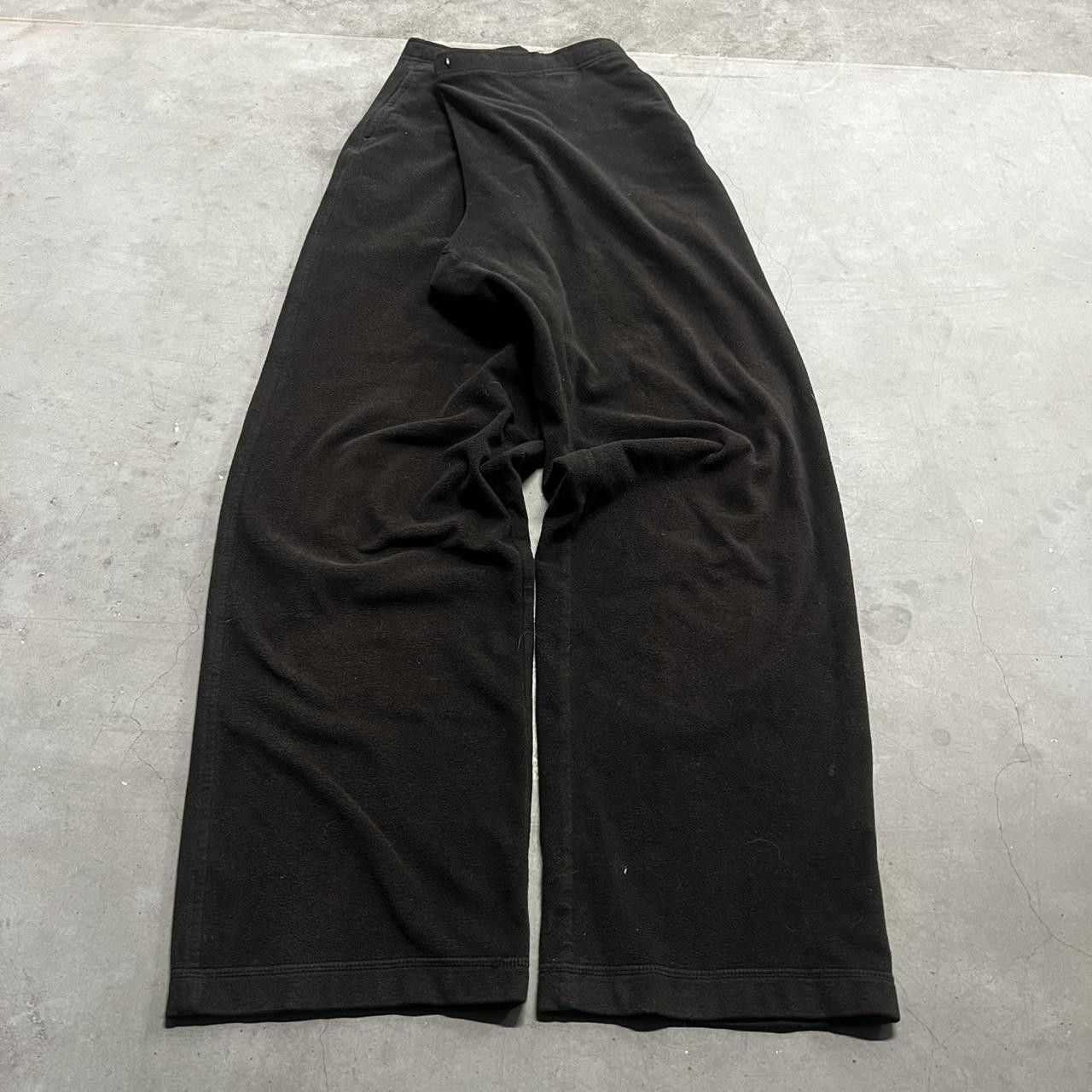 Vintage Vintage Y2K/2000s Baggy Black Wideleg Sweatpants with Pockets! Size US 34 / EU 50 - 2 Thumbnail