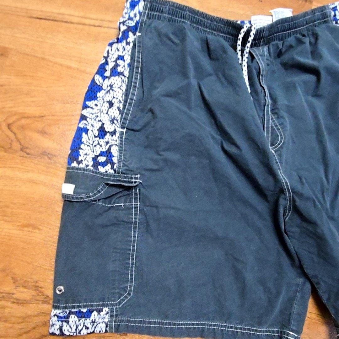 Vintage Vintage Looney Tunes Taz Swim Shorts Blue Cartoon L Size US 33 - 4 Thumbnail