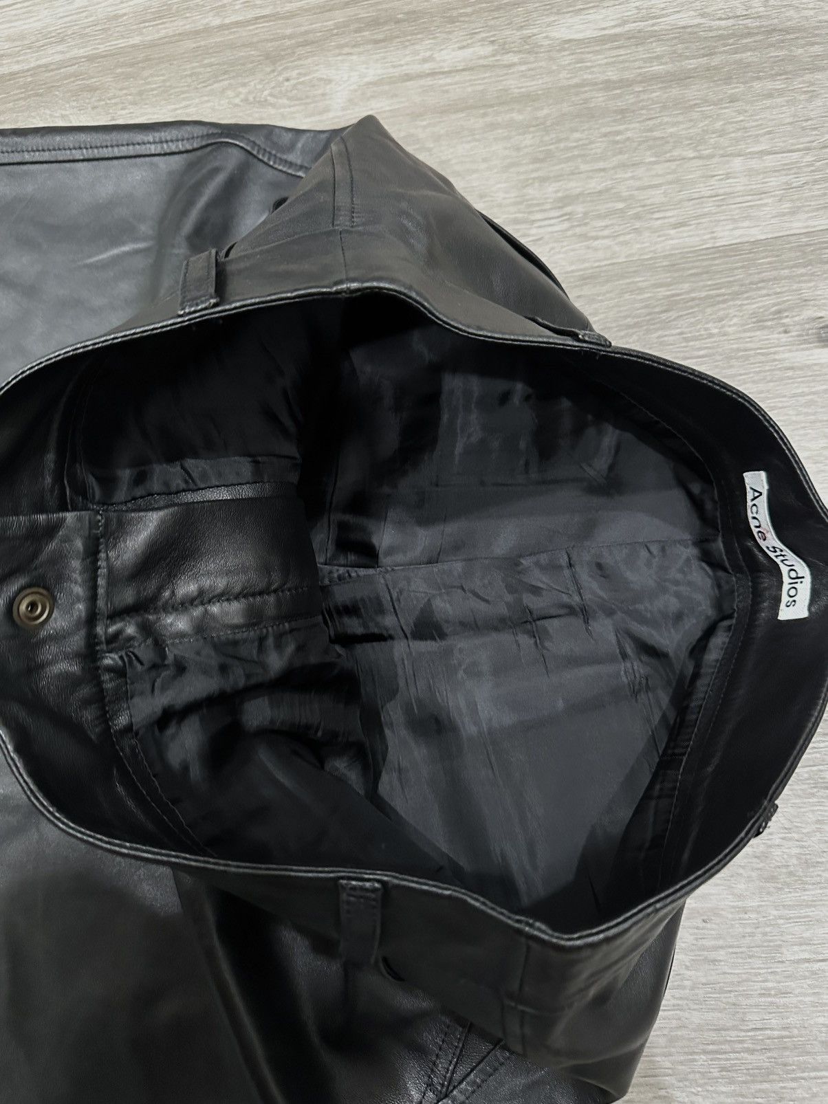 Acne Studios Acne Studios Lamb Leather Shorts Size US 31 - 8 Thumbnail