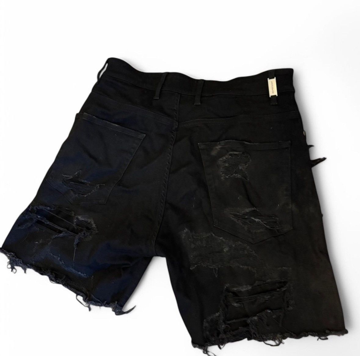 Represent Clo. Represent Clo - Shredded Shorts Black Size US 34 / EU 50 - 2 Thumbnail