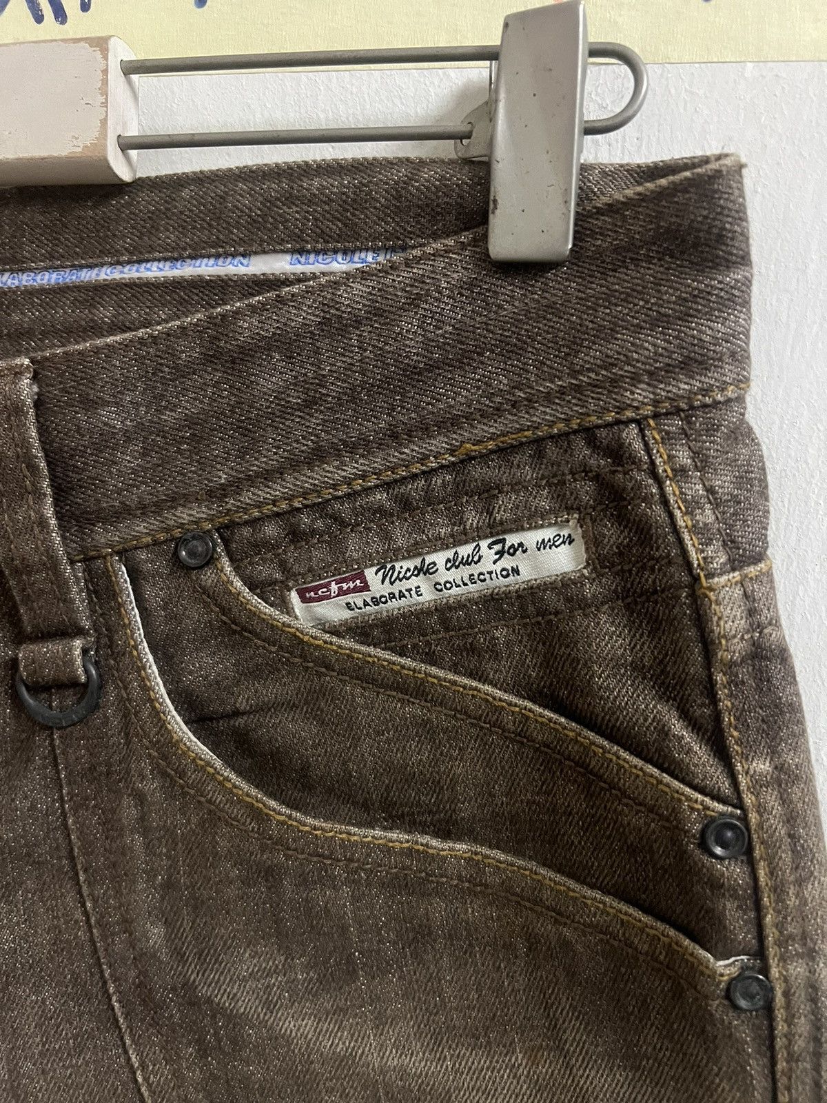 Hysteric Glamour × Japanese Brand Y2K PATCHWORK NİCOLE CLUB DISTRESSED DENIM PANT Size US 33 - 10 Thumbnail