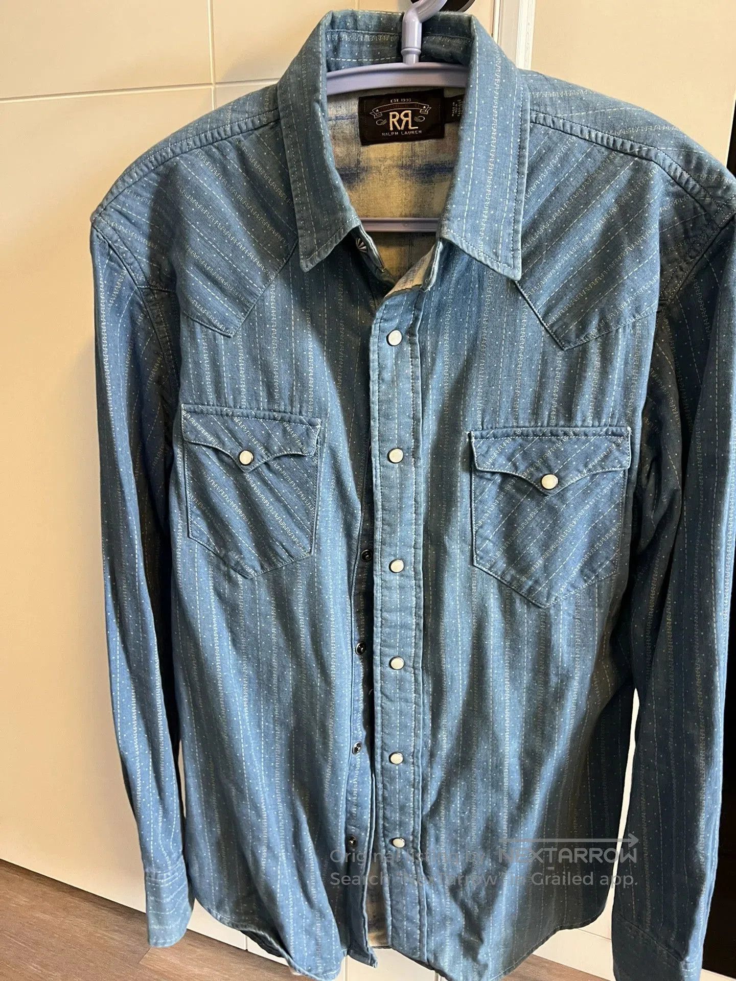 RRL Ralph Lauren RRL Thick Shirt in Dusty Pink Color. Size US M / EU 48-50 / 2 - 6 Thumbnail
