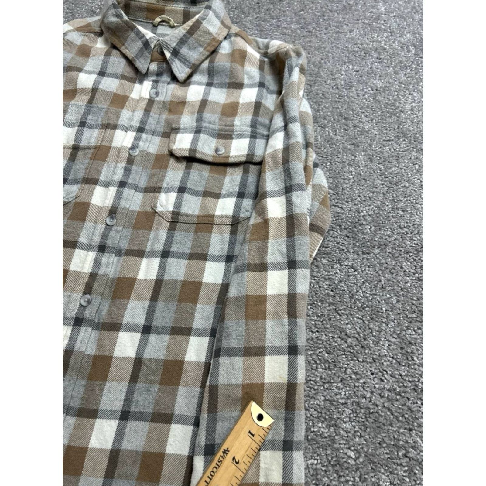 Prana prAna Flannel Shirt Mens Small Multicolor Plaid Cotton Slim Fit Chest Pockets Size US S / EU 44-46 / 1 - 7 Thumbnail