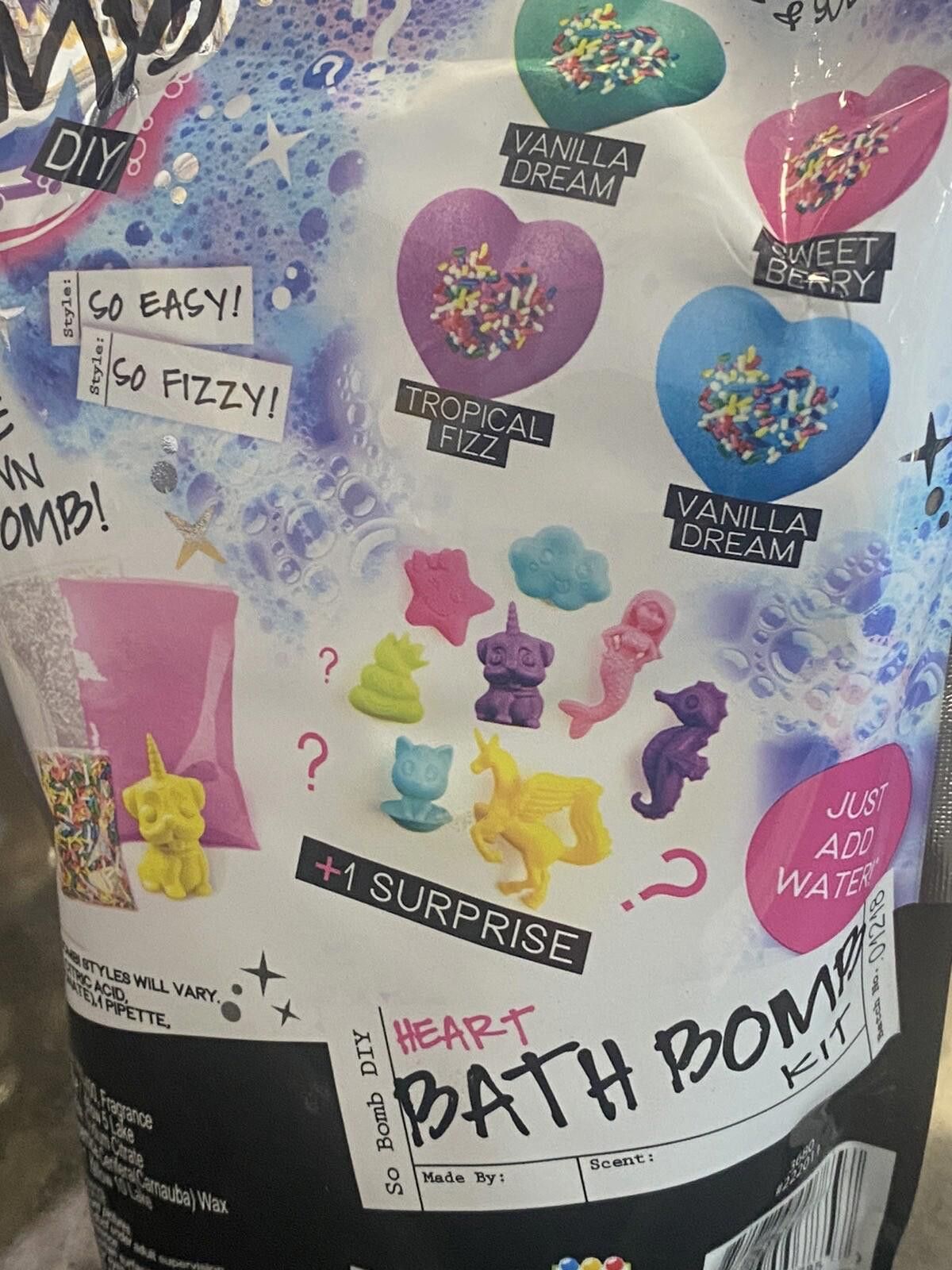 Other So Bomb DIY Kit Heart Bath Bomb Kit With Surprise Ages 6+New Size ONE SIZE - 7 Thumbnail