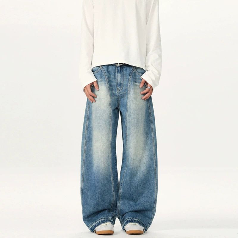Vintage American retro wide-leg men's machete baggy jeans Size US 32 / EU 48 - 1 Thumbnail