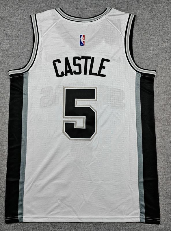 NBA San Antonio Spurs #5 Stephon Castle Jersey Size US XL / EU 56 / 4 - 2 Thumbnail