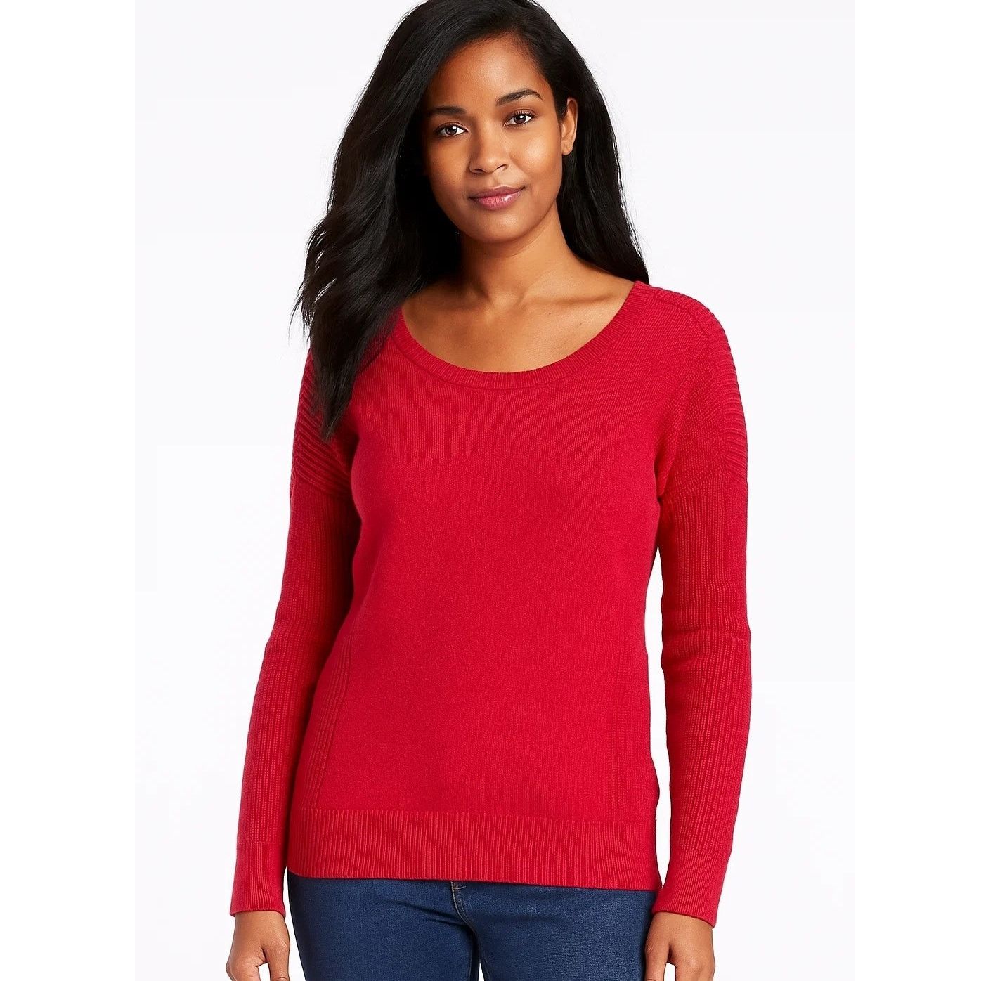 American Eagle Outfitters American Eagle Red Sweater - Women's Large Size L / US 10 / IT 46 - 1 Thumbnail