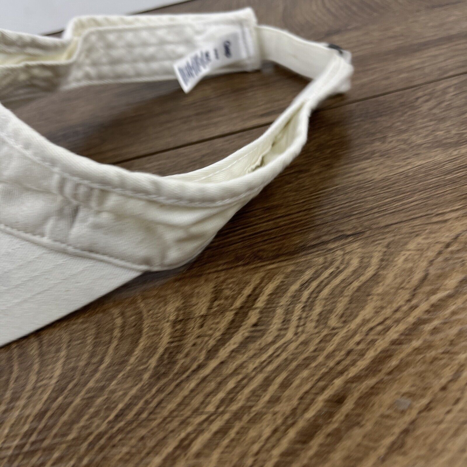 Gap GAP Visor Gap White Hat Adjustable Adult Size Hat White Cap Size ONE SIZE - 7 Thumbnail