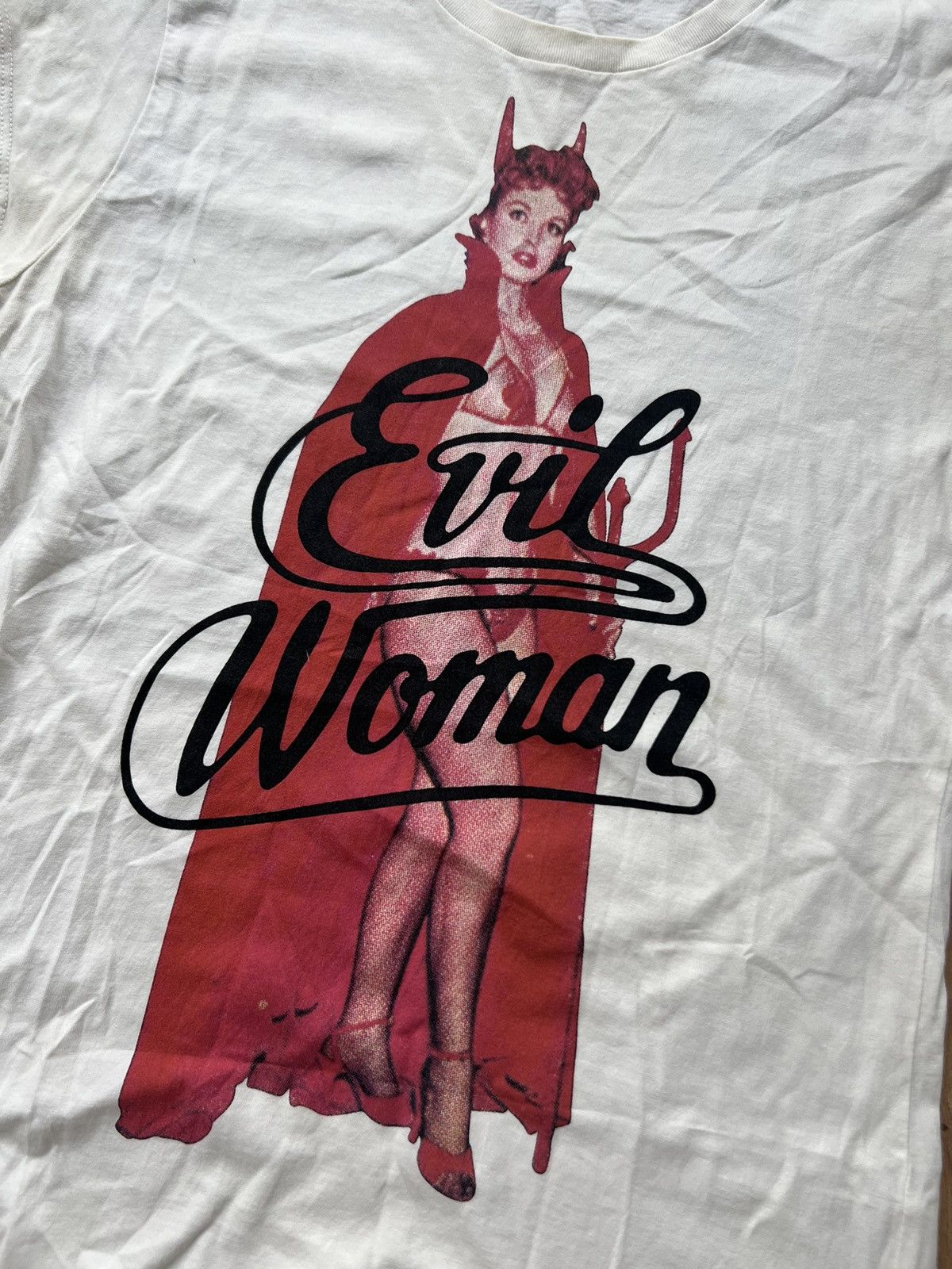 HYSTERIC GLAMOUR EVIL WOMAN RARE TEE Y2K